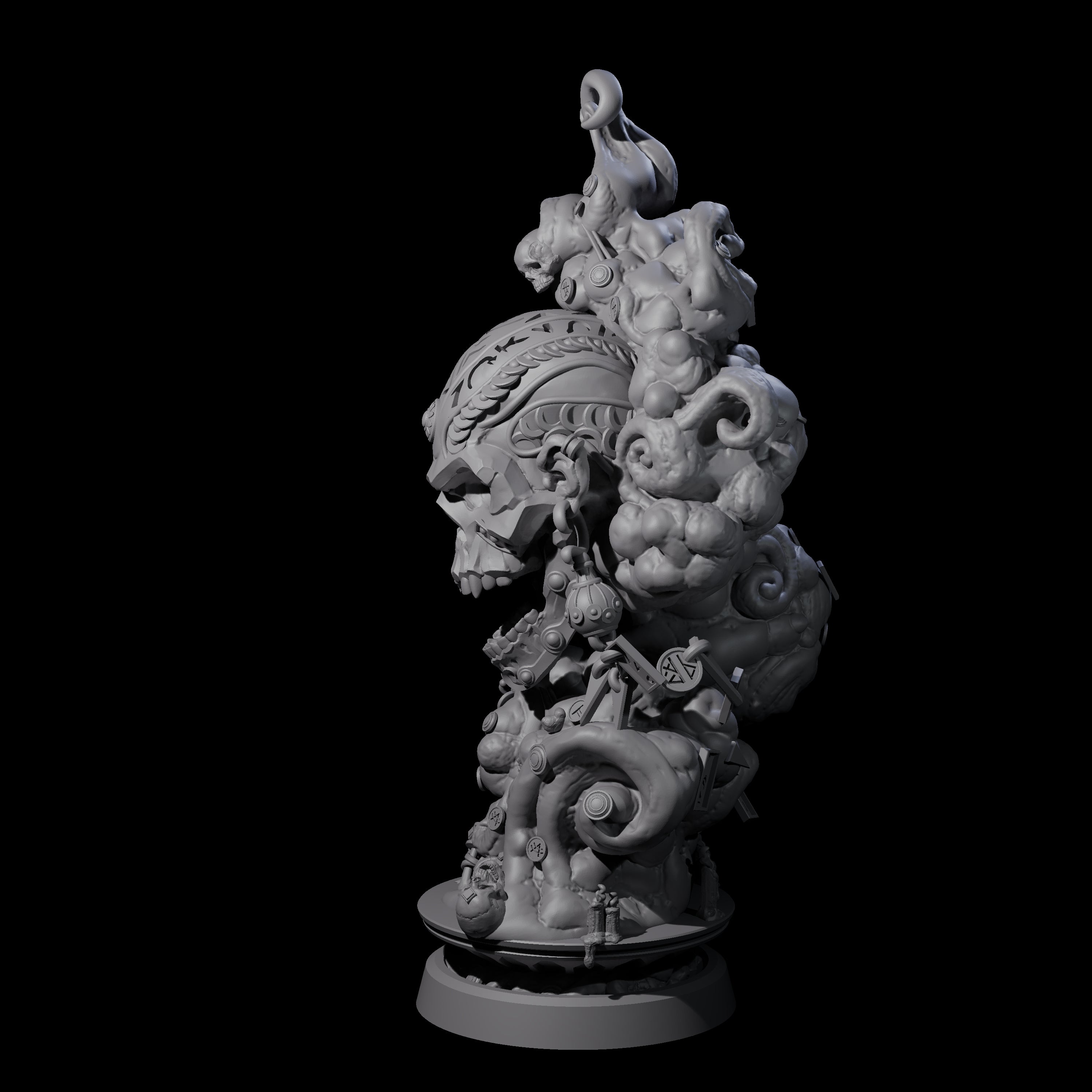 Decorated Flameskull A Miniature for Dungeons and Dragons, Pathfinder or other TTRPGs