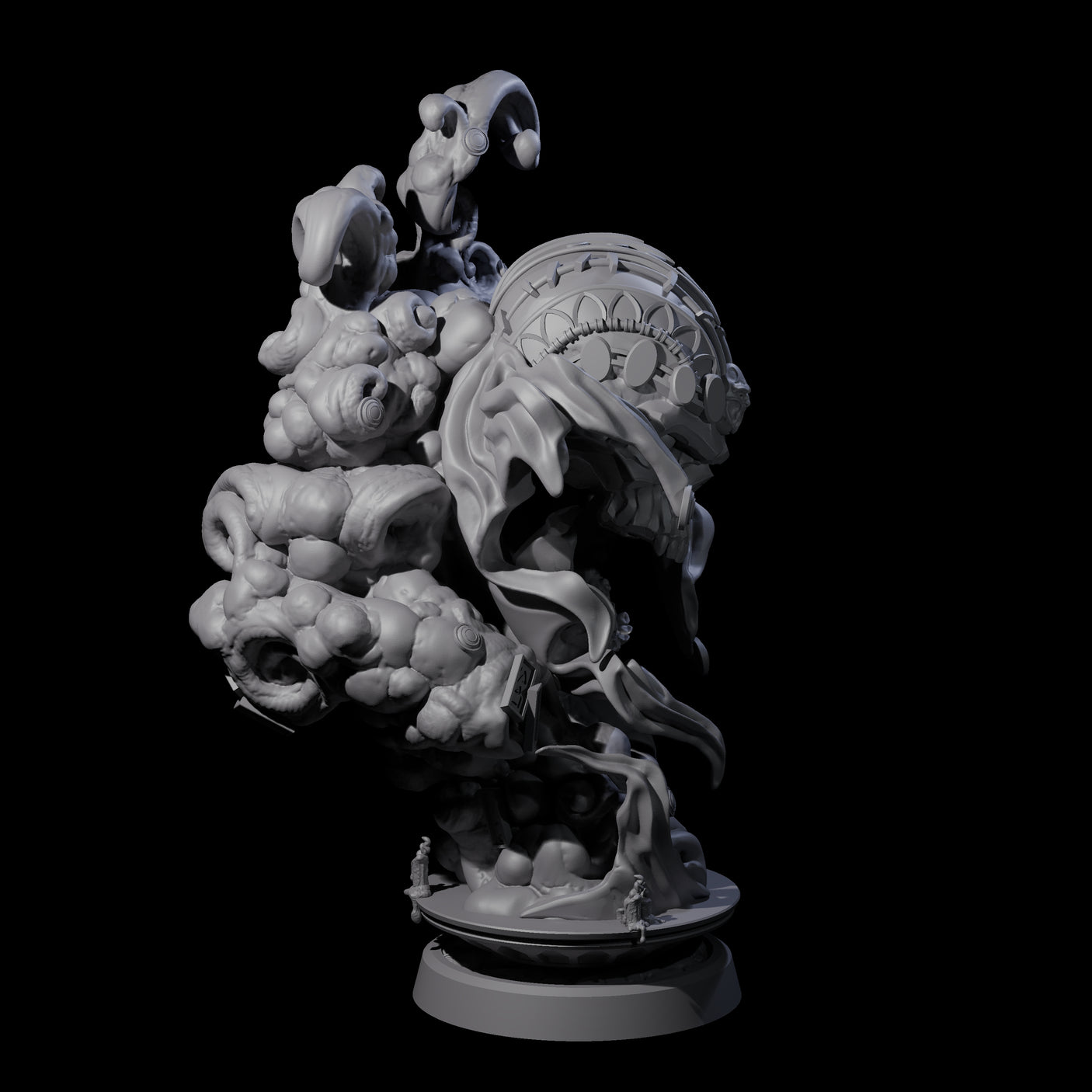 Decorated Flameskull B Miniature for Dungeons and Dragons, Pathfinder or other TTRPGs