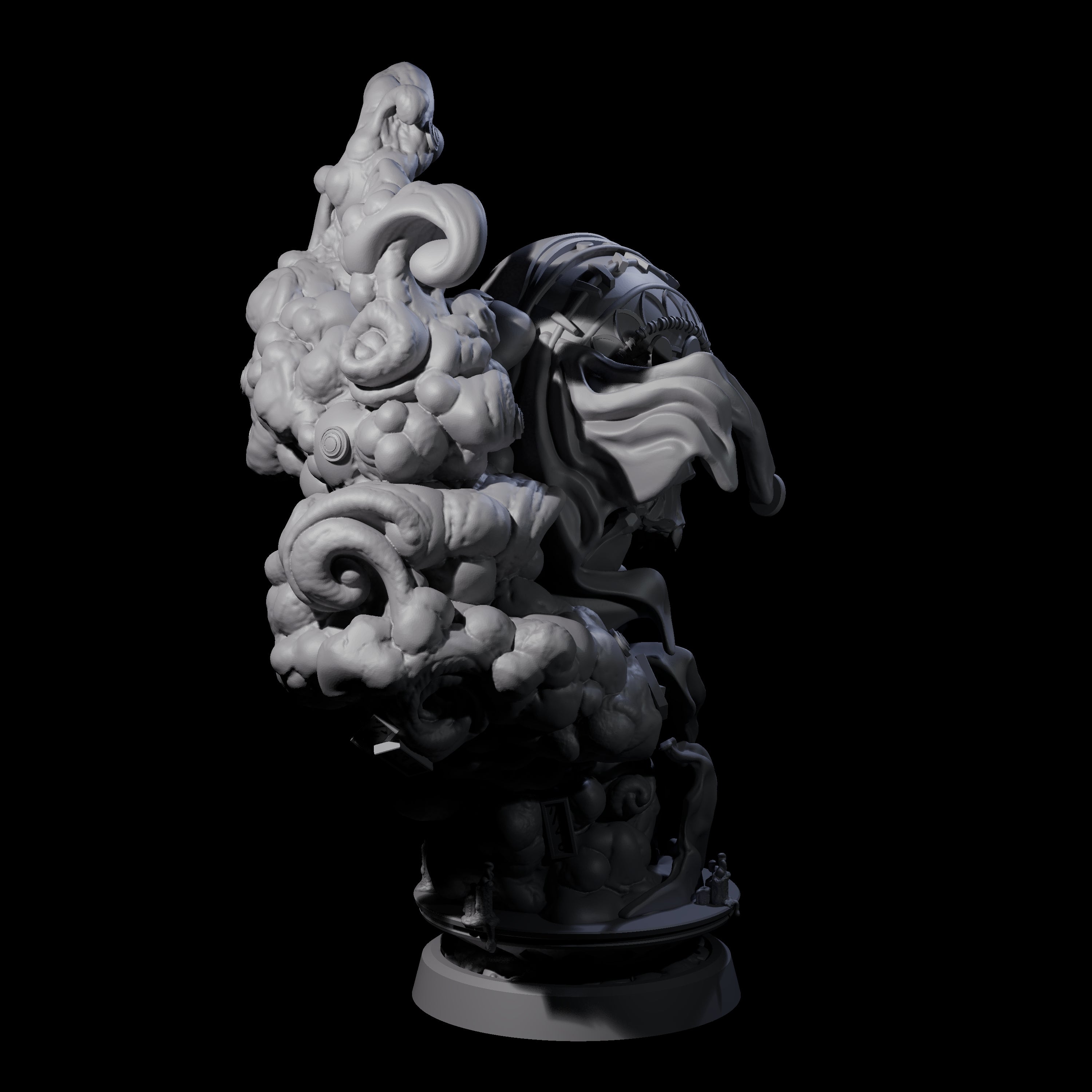 Decorated Flameskull B Miniature for Dungeons and Dragons, Pathfinder or other TTRPGs