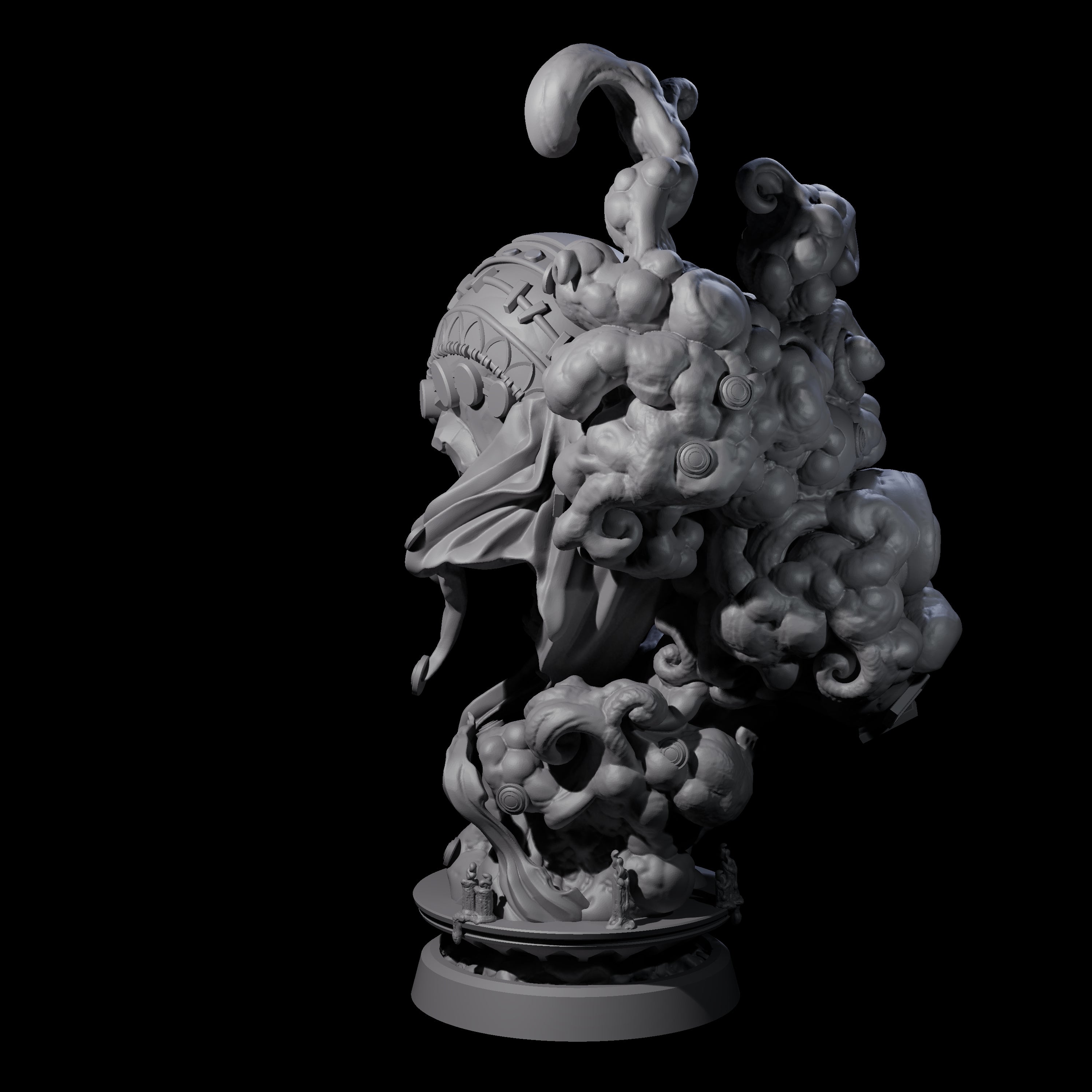 Decorated Flameskull B Miniature for Dungeons and Dragons, Pathfinder or other TTRPGs