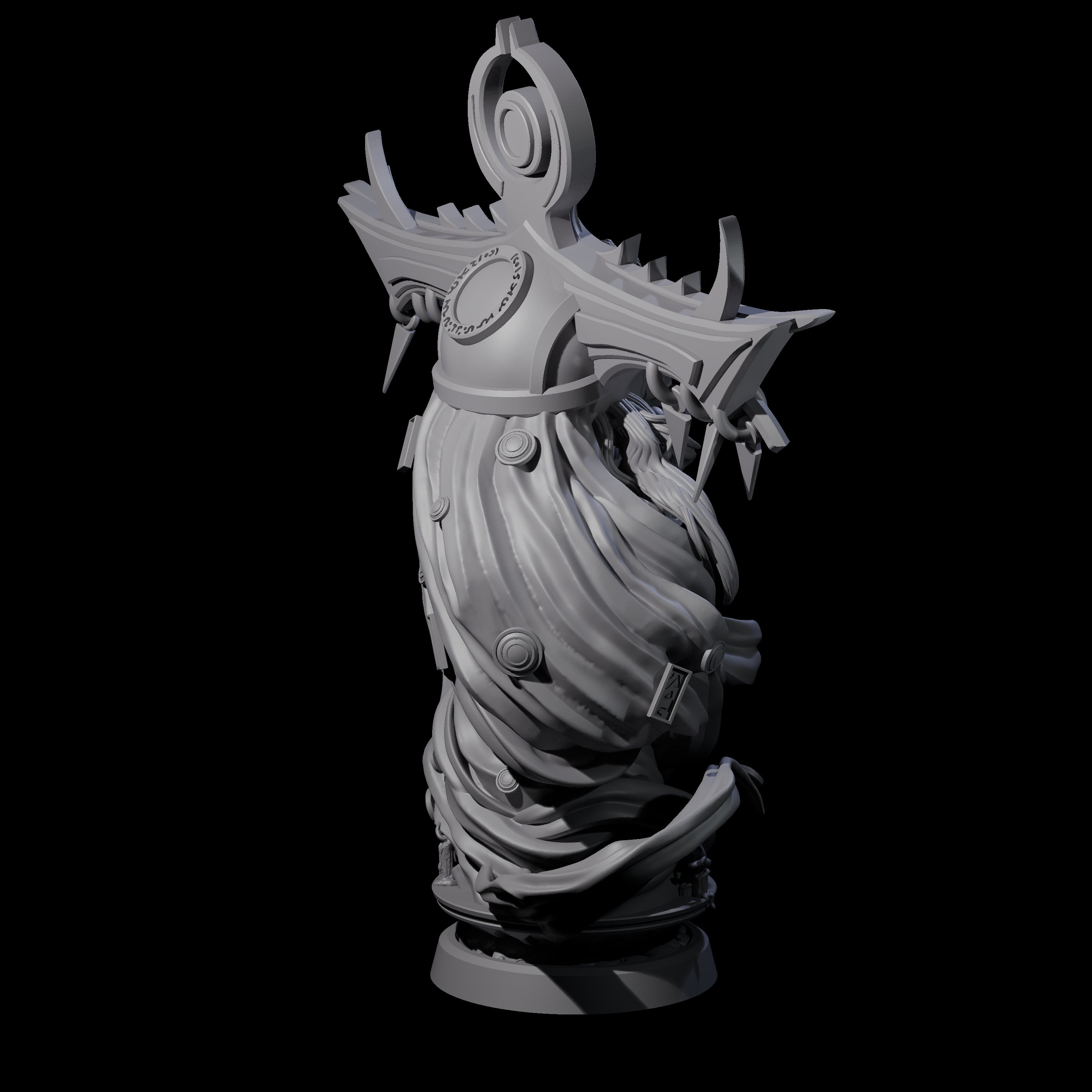 Decorated Flameskull C Miniature for Dungeons and Dragons, Pathfinder or other TTRPGs