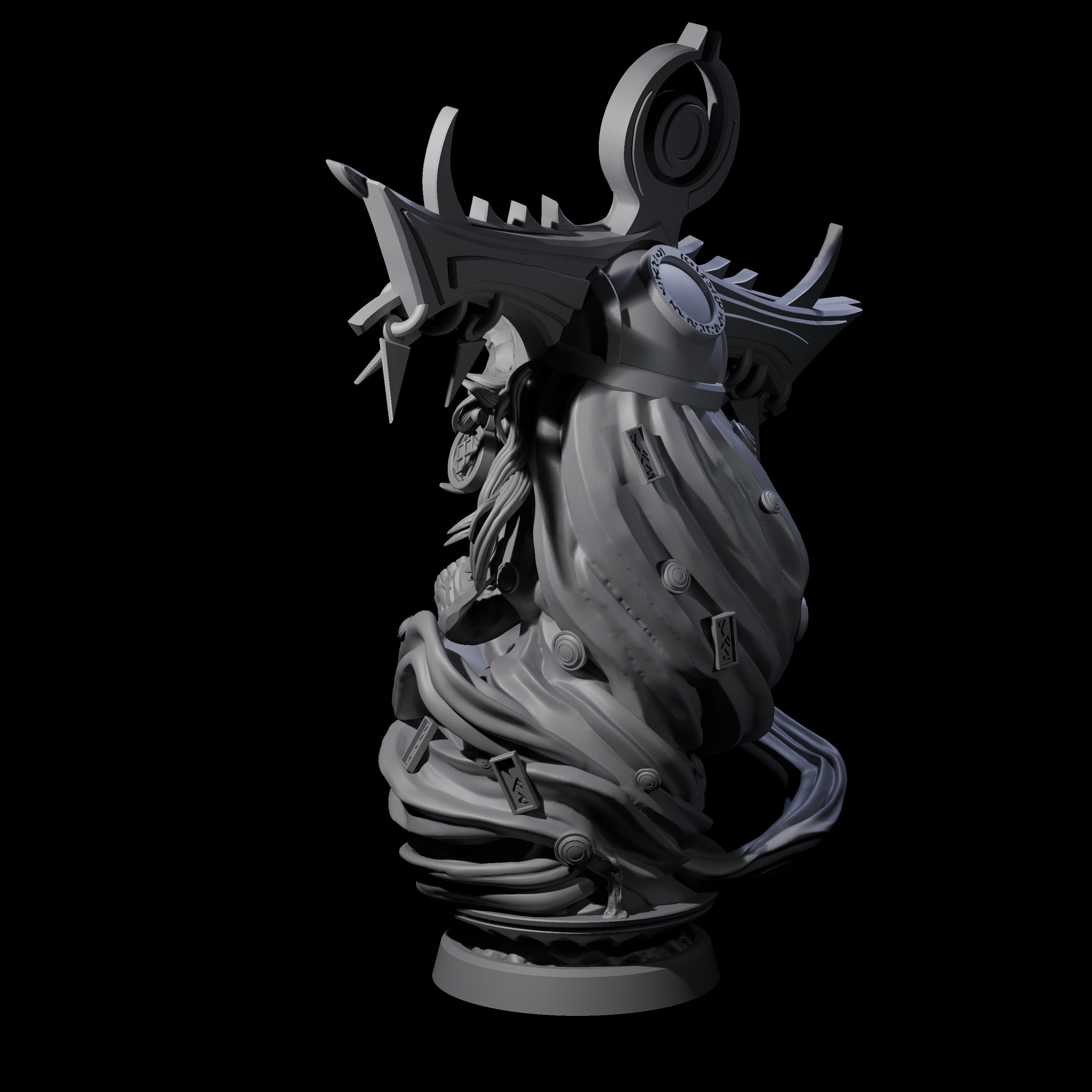 Decorated Flameskull C Miniature for Dungeons and Dragons, Pathfinder or other TTRPGs