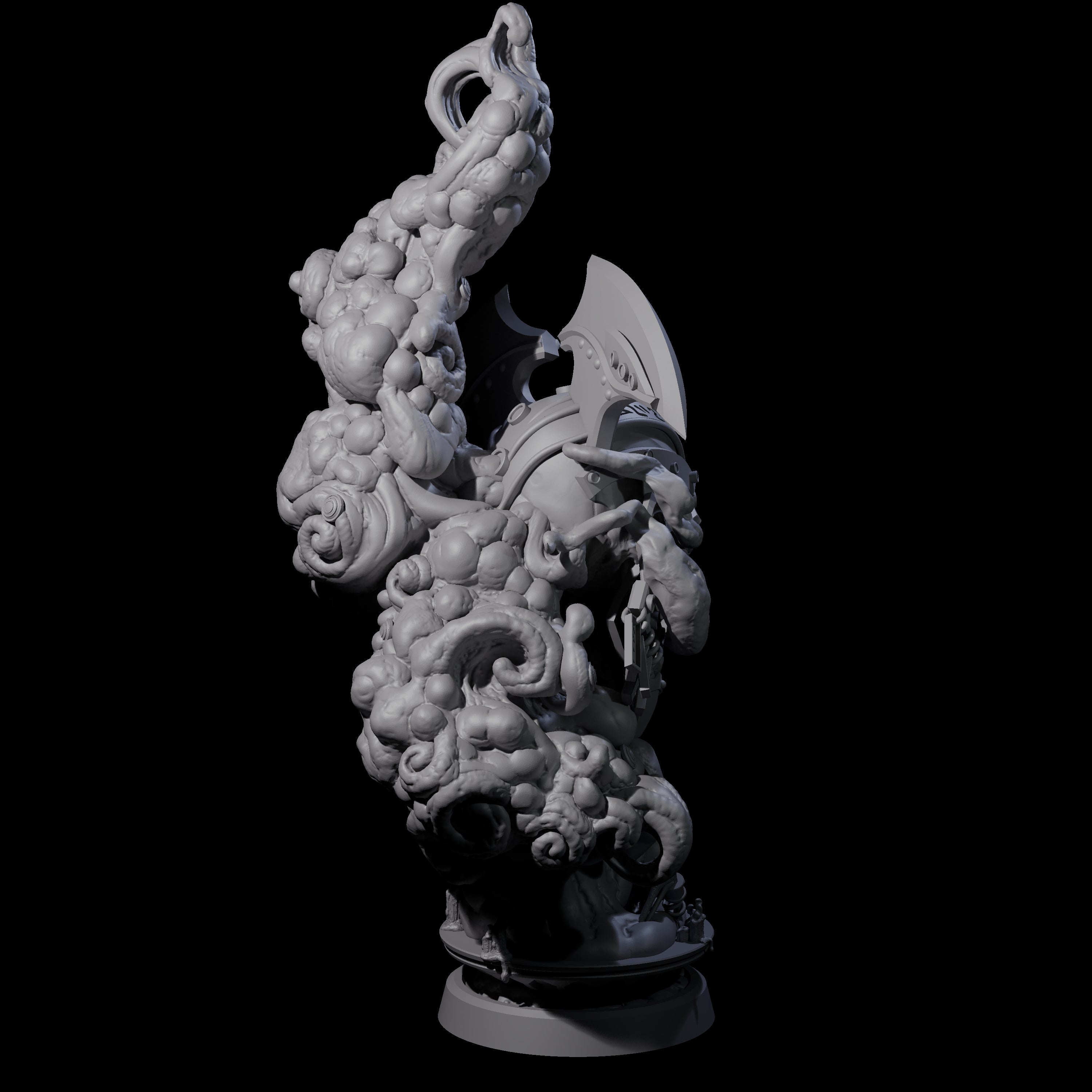 Decorated Flameskull D Miniature for Dungeons and Dragons, Pathfinder or other TTRPGs