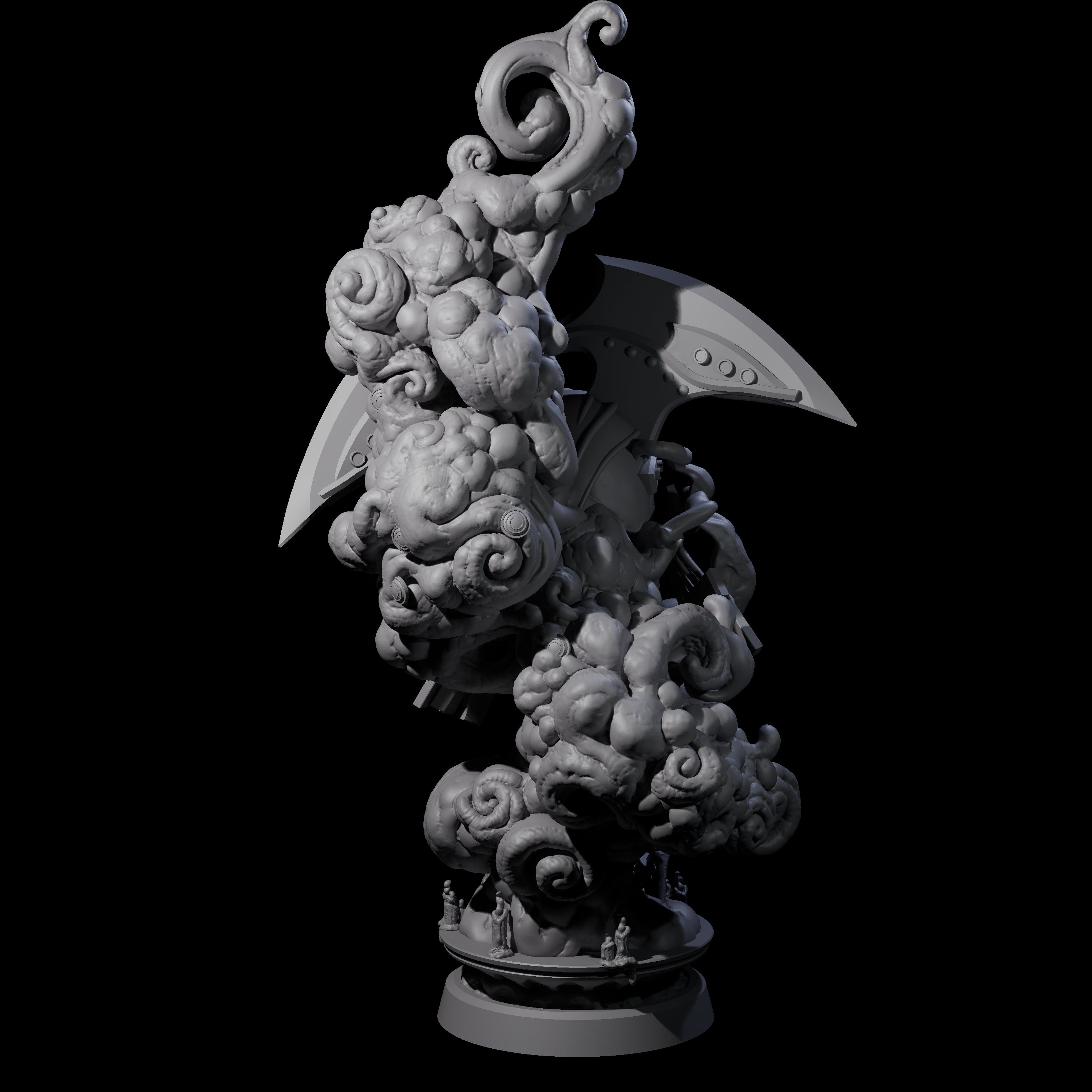 Decorated Flameskull D Miniature for Dungeons and Dragons, Pathfinder or other TTRPGs