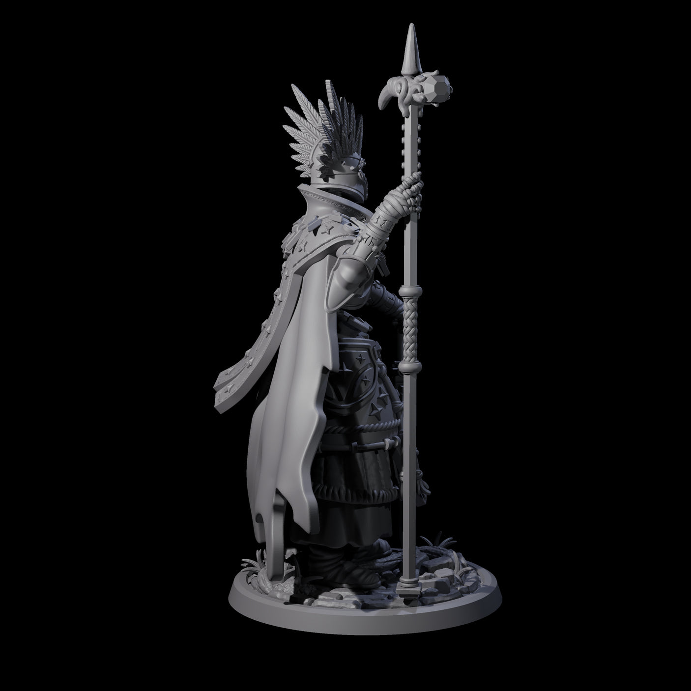 Decorated Skeleton Guard A Miniature for Dungeons and Dragons, Pathfinder or other TTRPGs