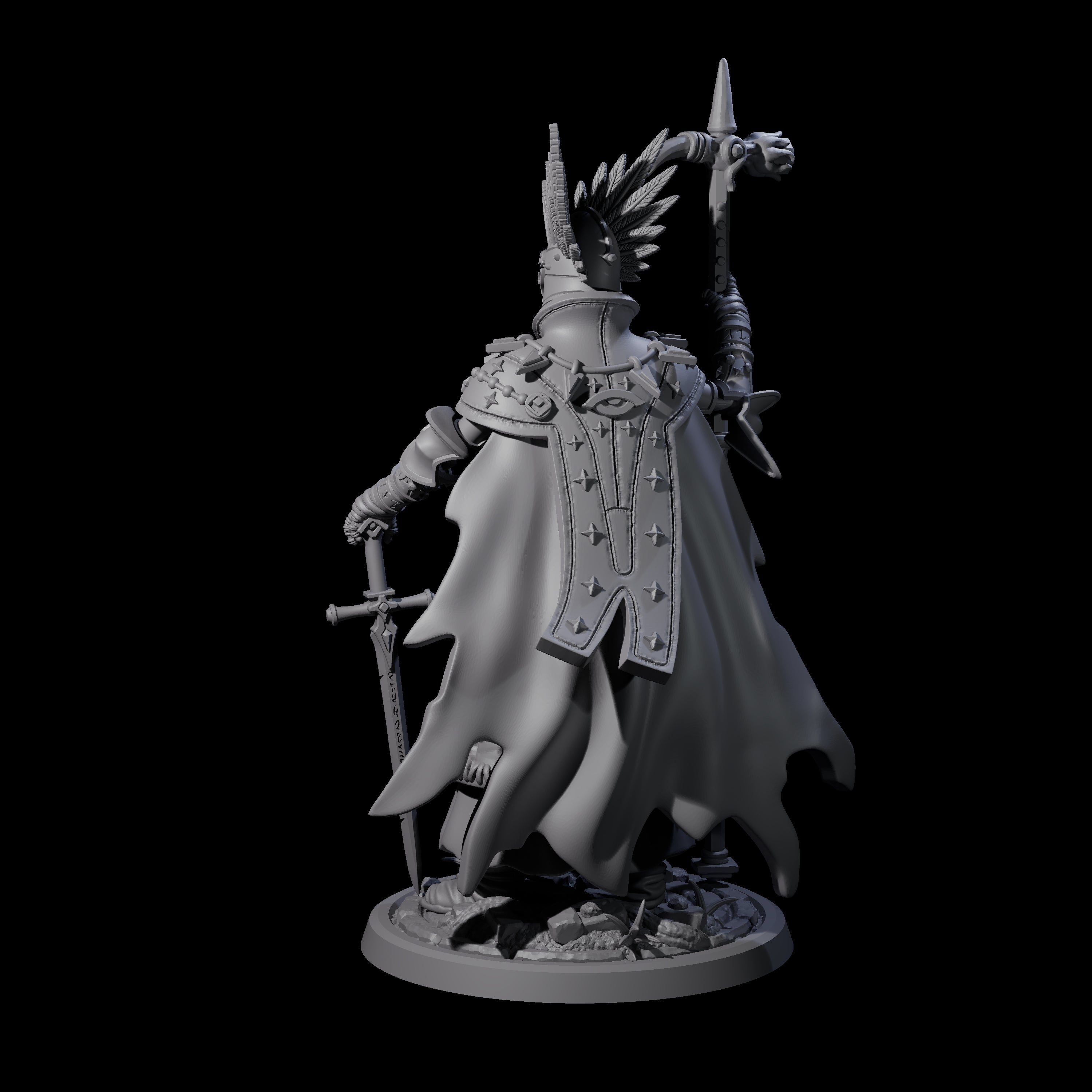 Decorated Skeleton Guard A Miniature for Dungeons and Dragons, Pathfinder or other TTRPGs