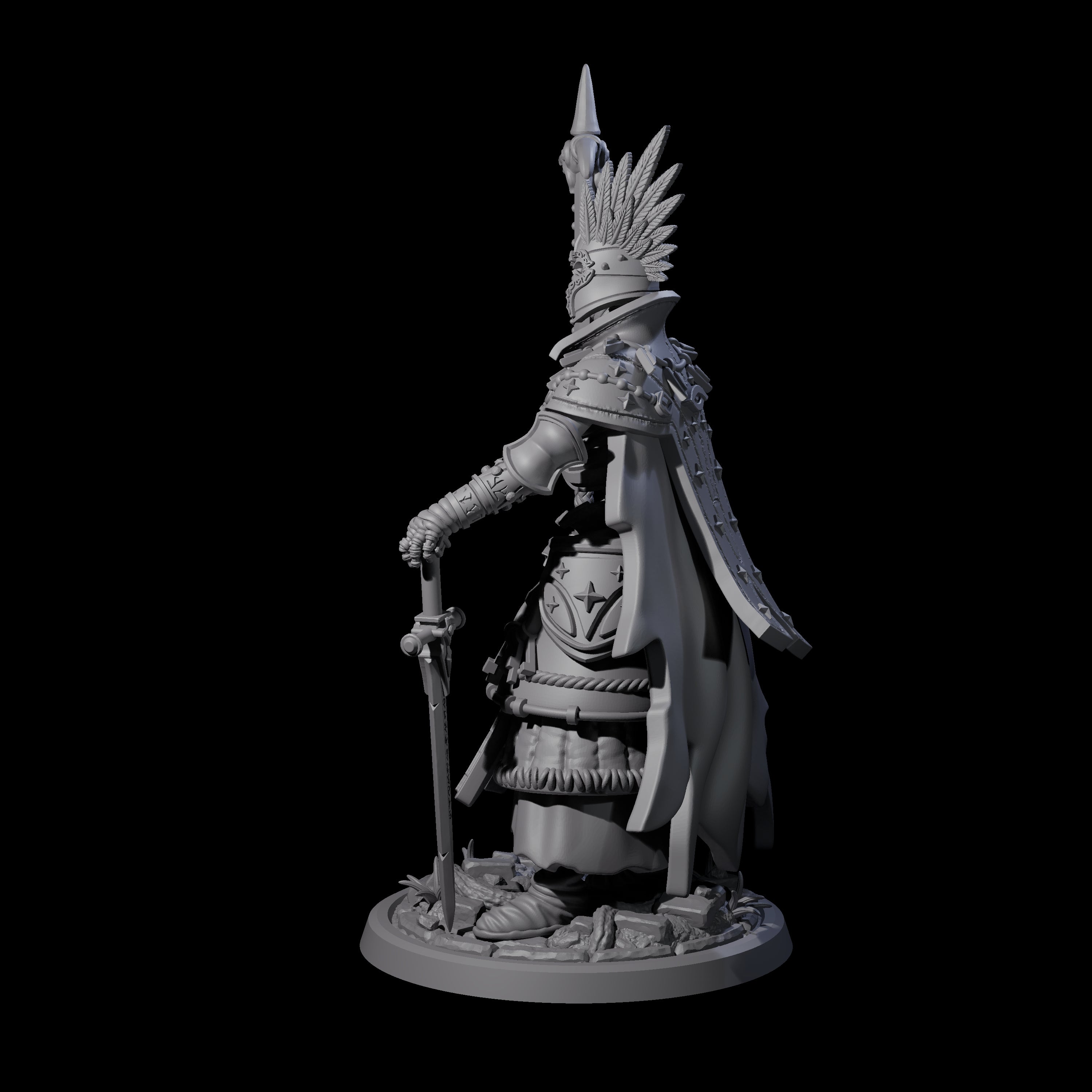 Decorated Skeleton Guard A Miniature for Dungeons and Dragons, Pathfinder or other TTRPGs