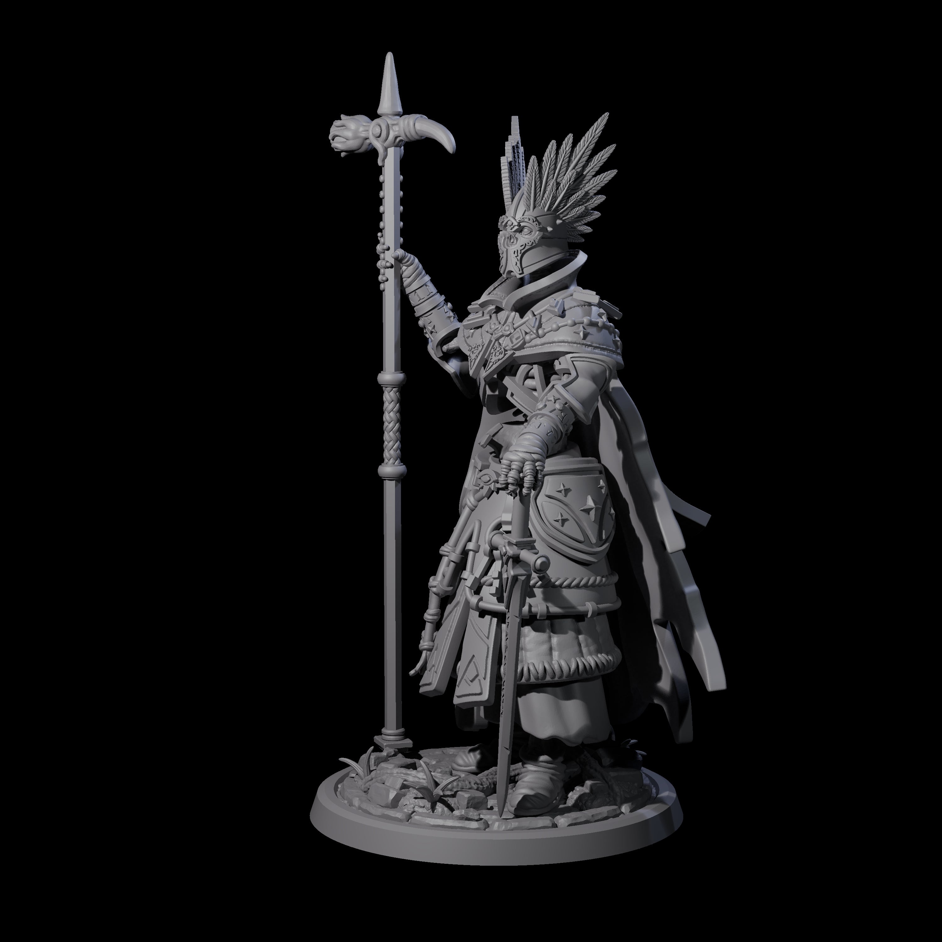 Decorated Skeleton Guard A Miniature for Dungeons and Dragons, Pathfinder or other TTRPGs