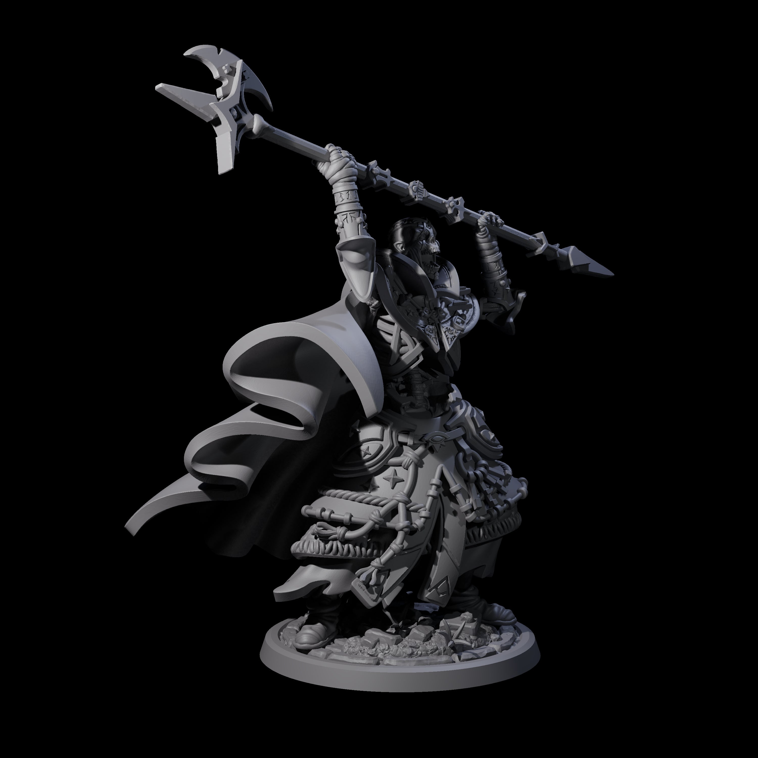 Decorated Skeleton Guard D Miniature for Dungeons and Dragons, Pathfinder or other TTRPGs
