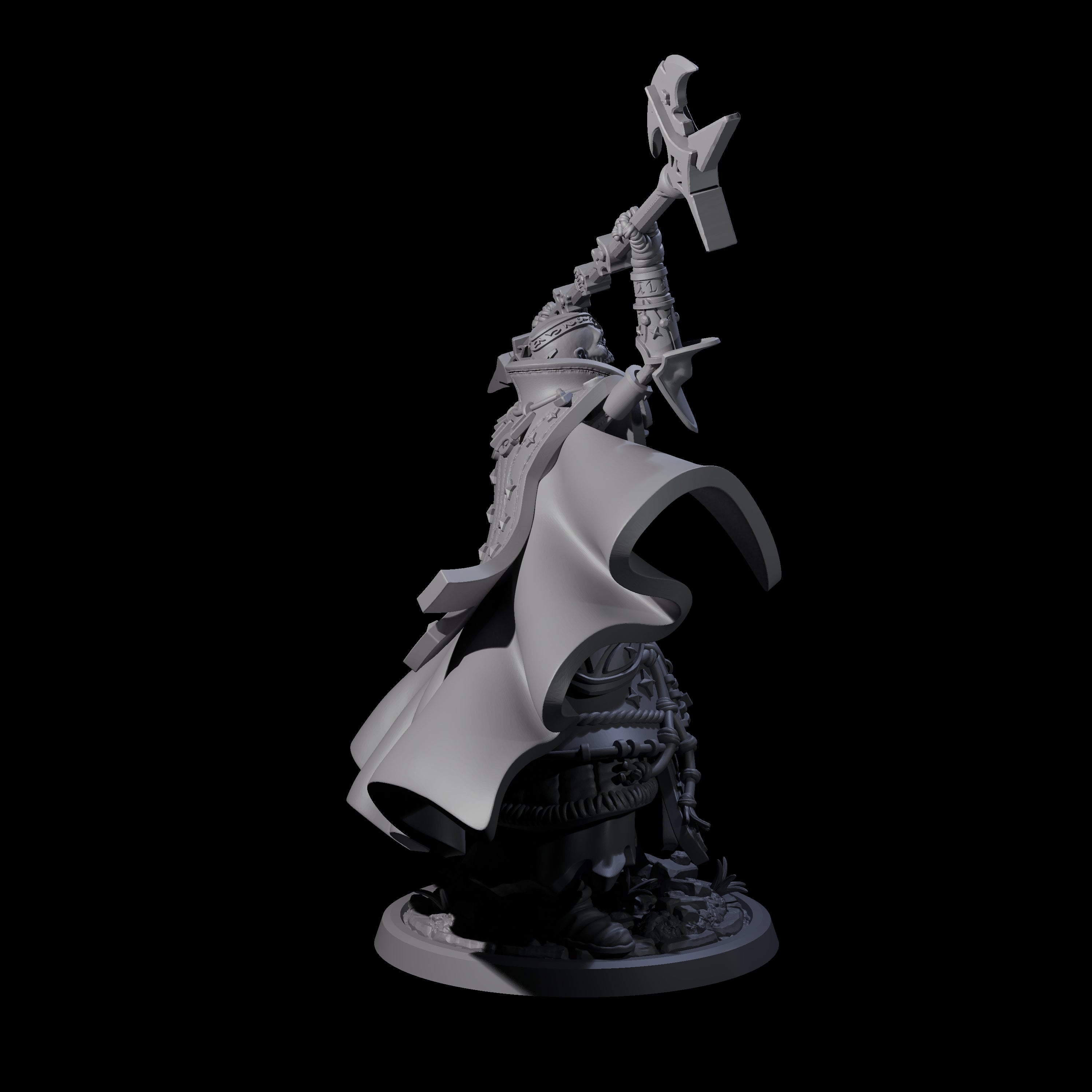 Decorated Skeleton Guard D Miniature for Dungeons and Dragons, Pathfinder or other TTRPGs