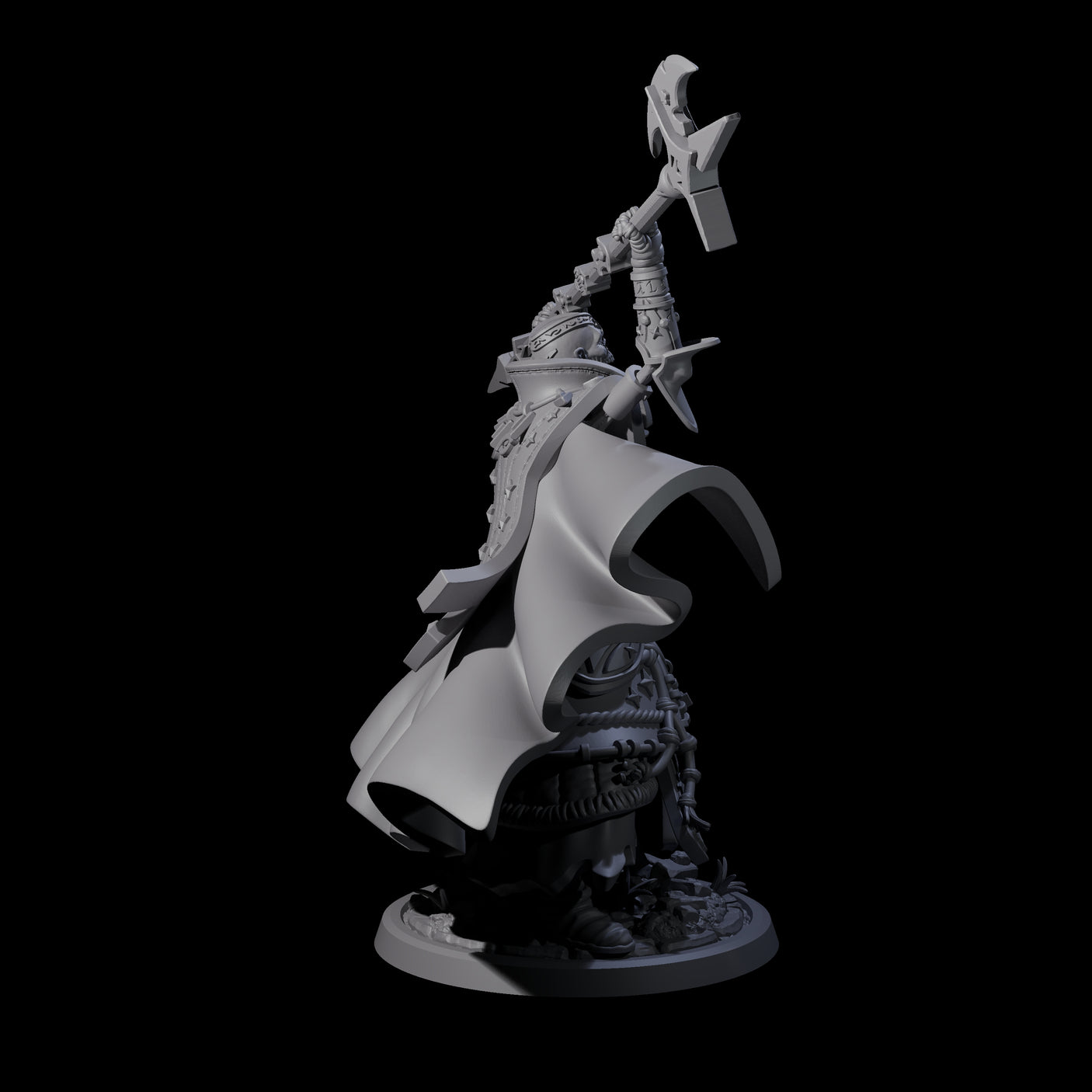 Decorated Skeleton Guard D Miniature for Dungeons and Dragons, Pathfinder or other TTRPGs