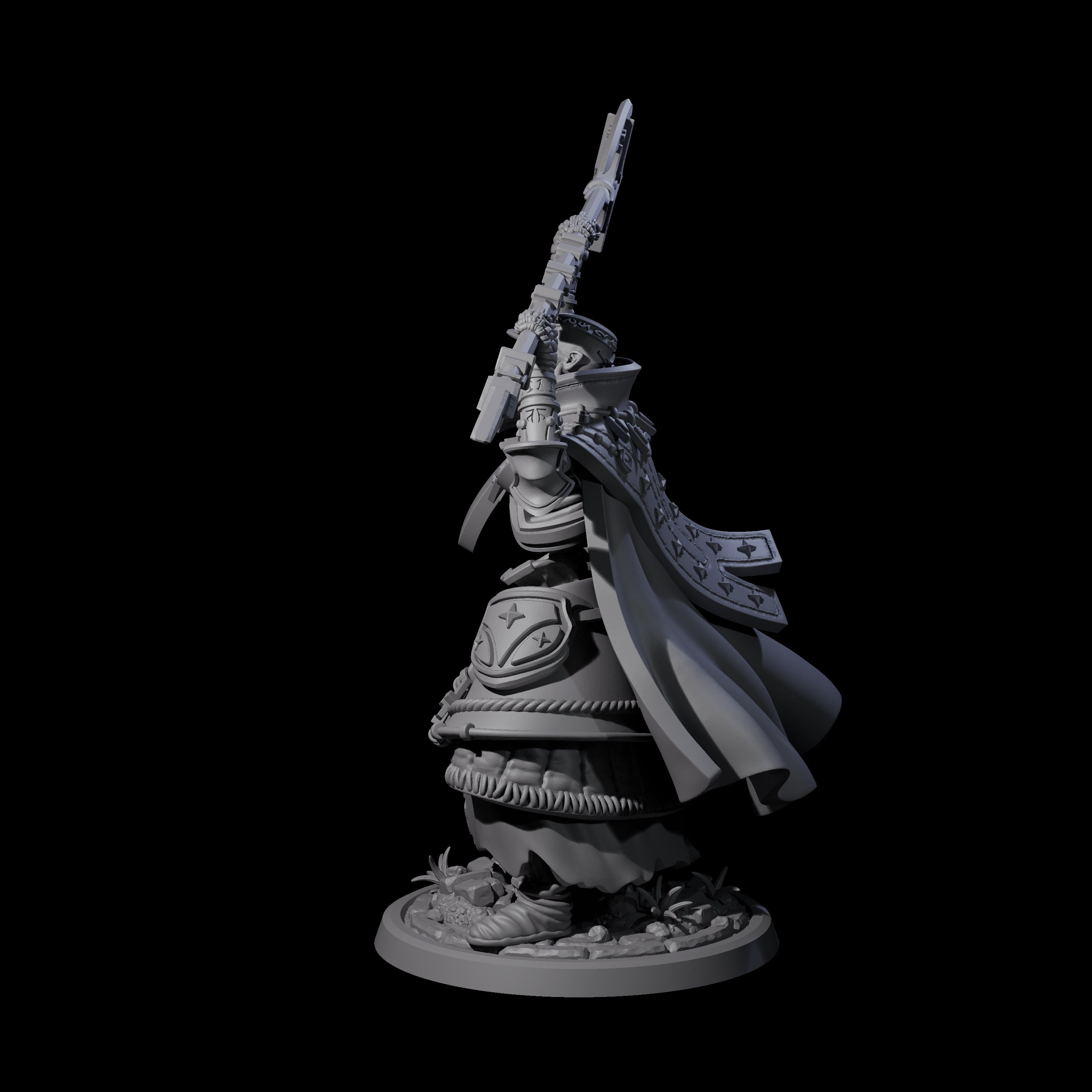 Decorated Skeleton Guard D Miniature for Dungeons and Dragons, Pathfinder or other TTRPGs