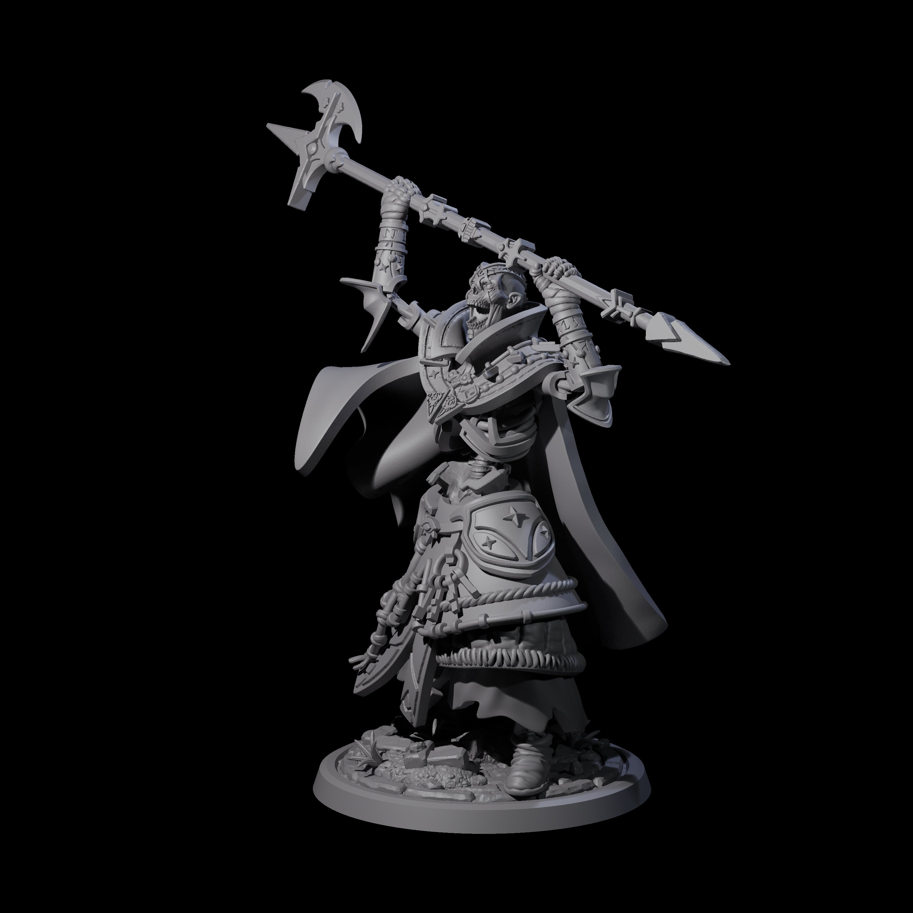Decorated Skeleton Guard D Miniature for Dungeons and Dragons, Pathfinder or other TTRPGs