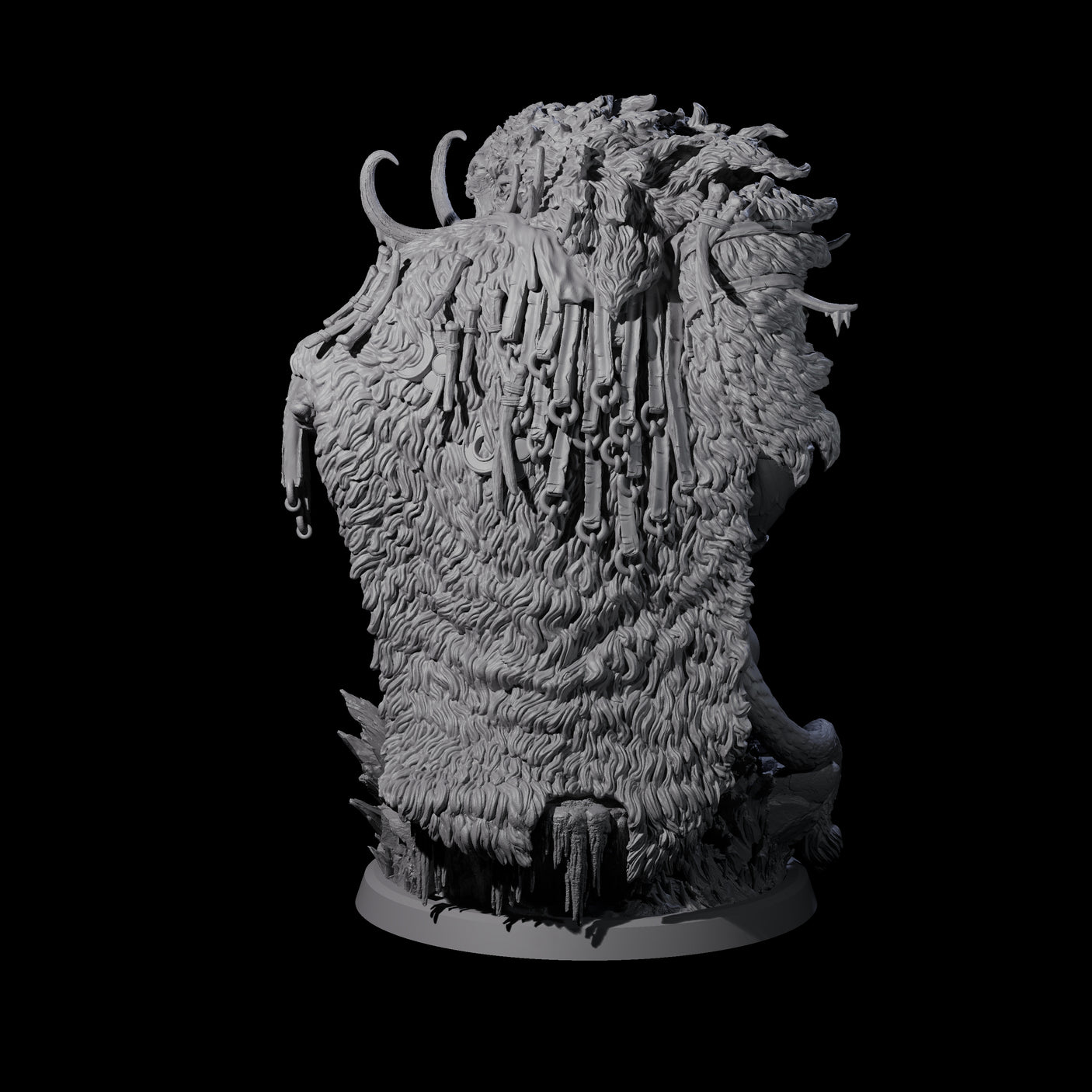 Decorated Tribal Ogre A Miniature for Dungeons and Dragons, Pathfinder or other TTRPGs