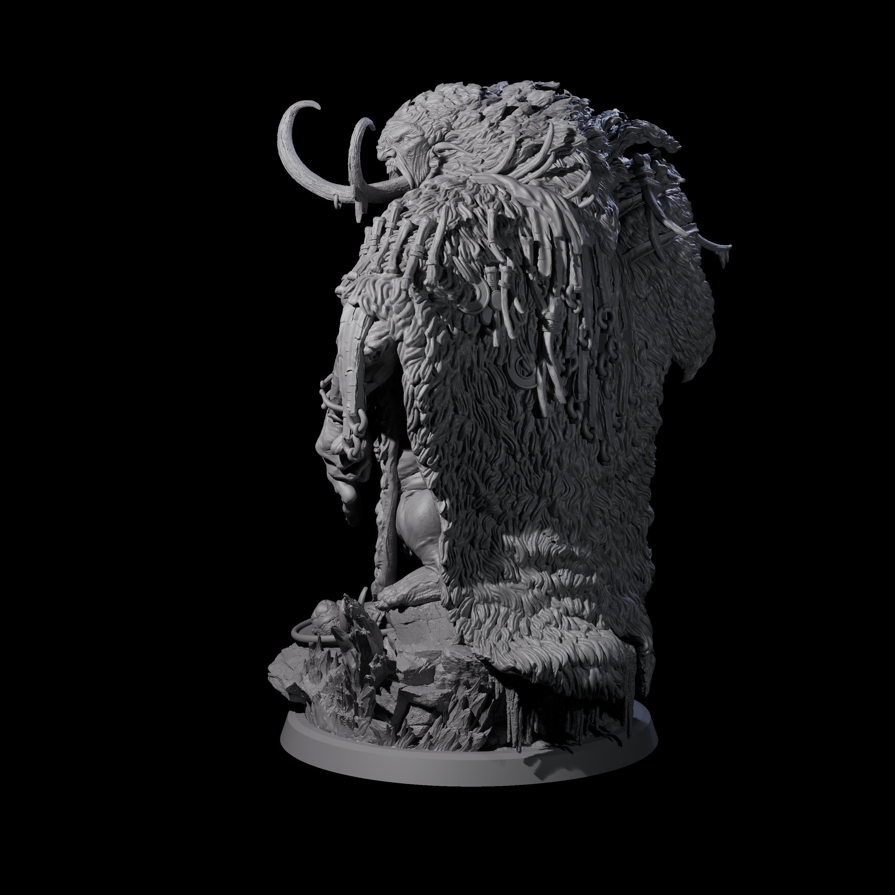 Decorated Tribal Ogre A Miniature for Dungeons and Dragons, Pathfinder or other TTRPGs