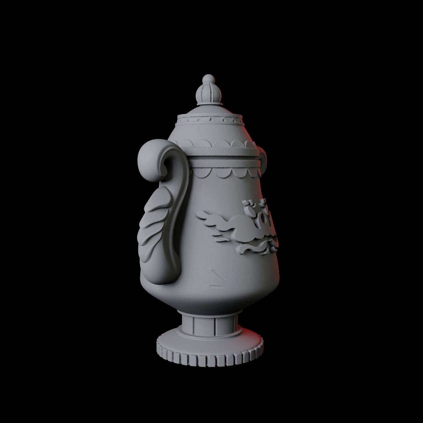 Decorative Pot Miniature for Dungeons and Dragons, Pathfinder or other TTRPGs