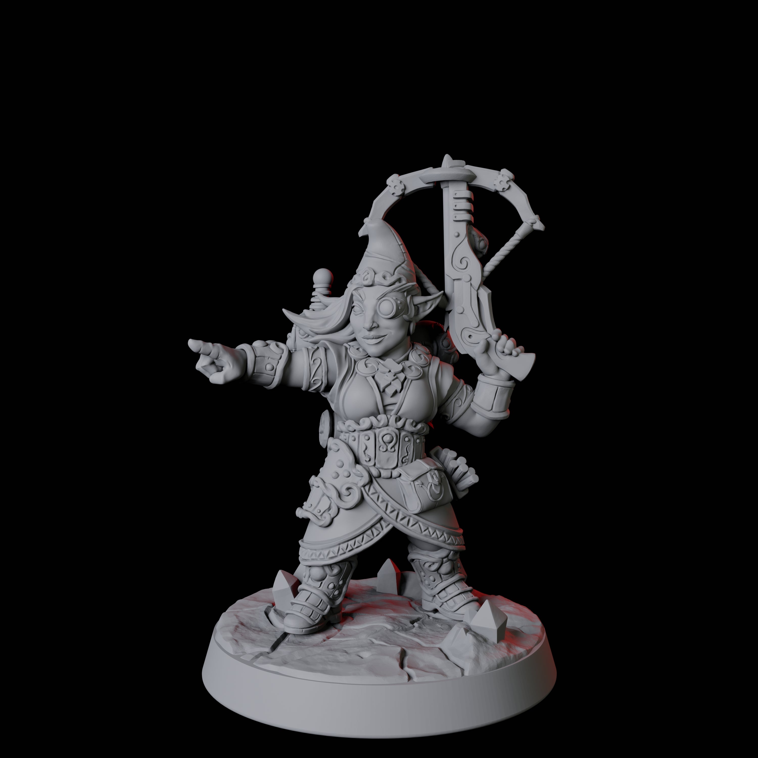 Deep Gnome Artificer Army Miniature for Dungeons and Dragons, Pathfinder or other TTRPGs