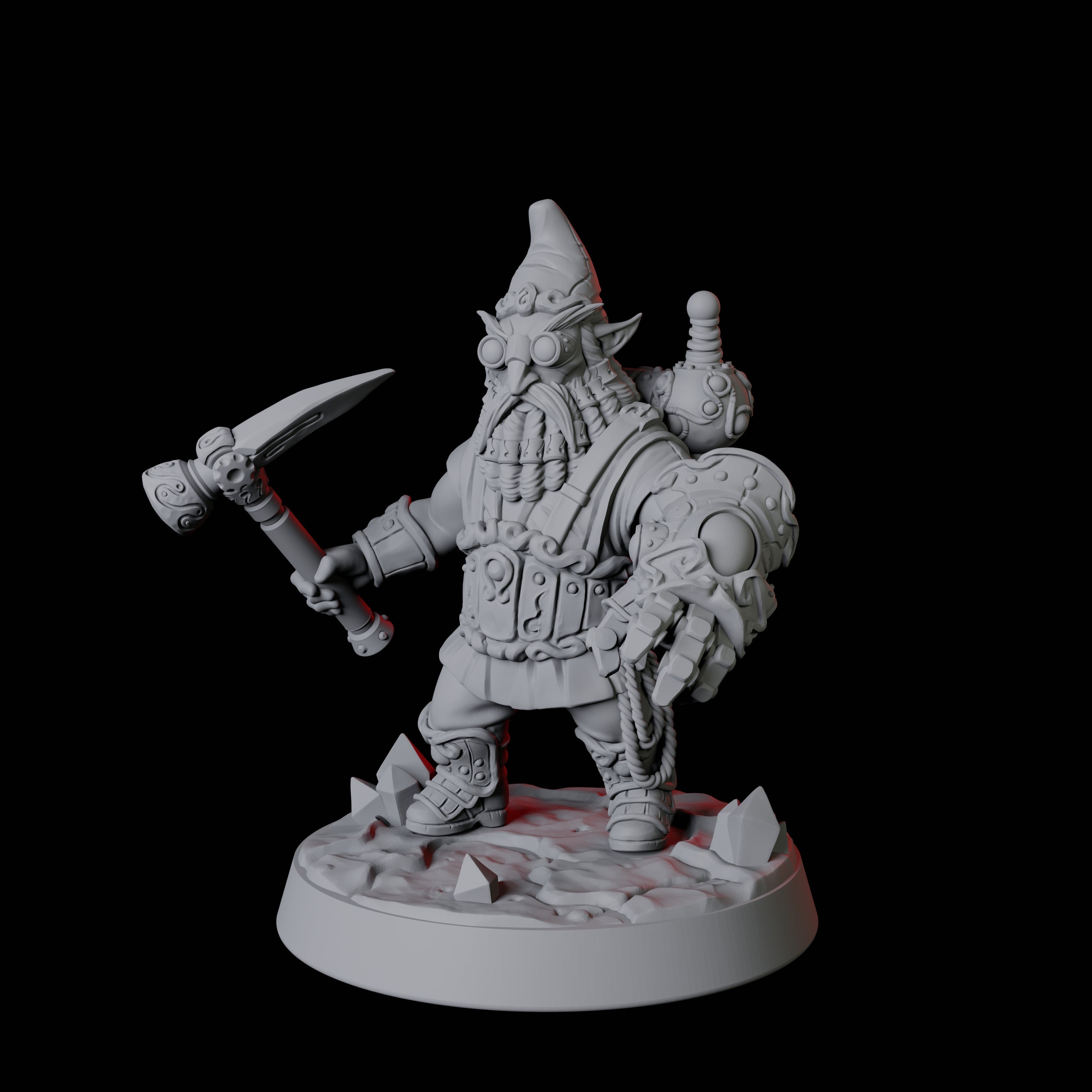 Deep Gnome Artificer Army Miniature for Dungeons and Dragons, Pathfinder or other TTRPGs