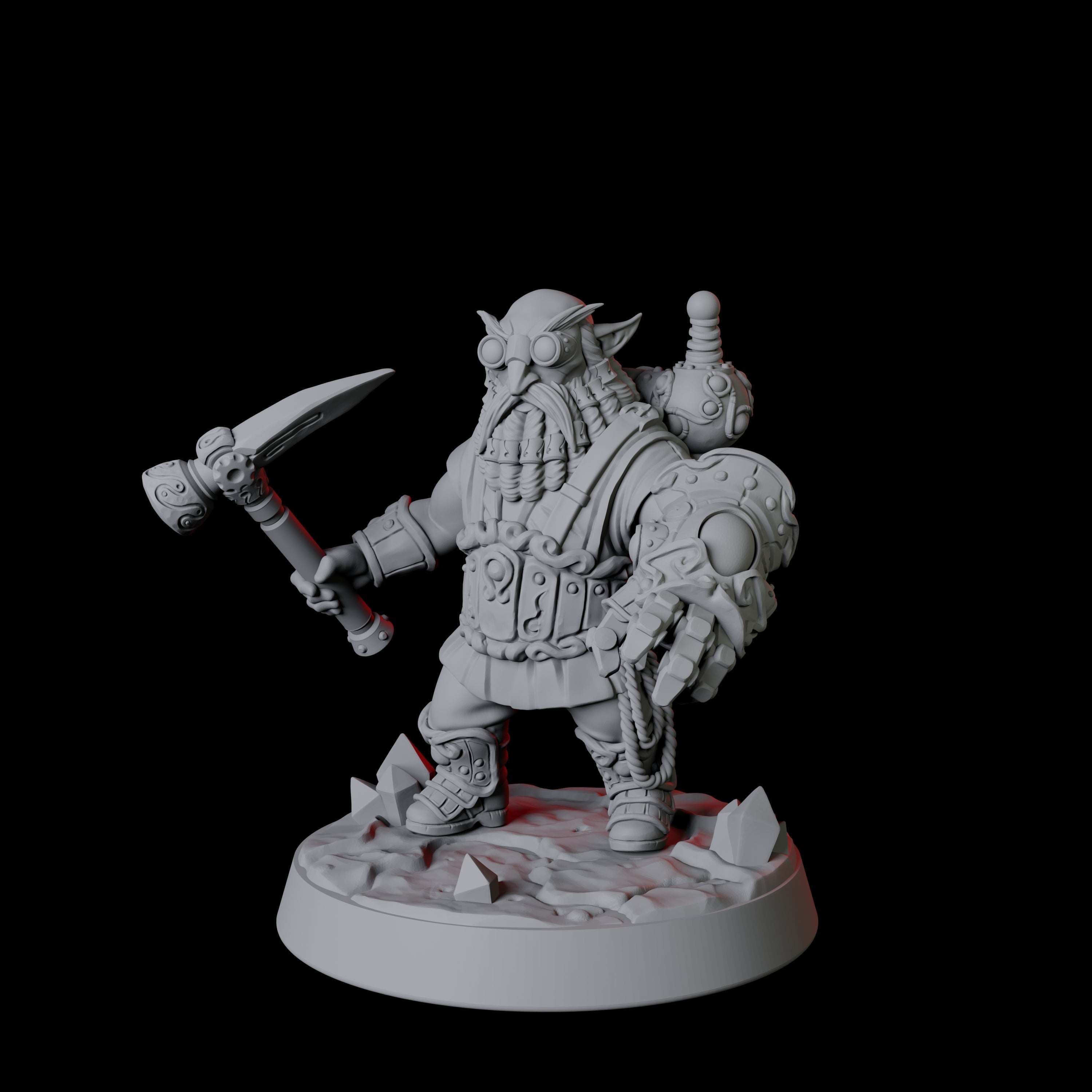 Deep Gnome Artificer Army Miniature for Dungeons and Dragons, Pathfinder or other TTRPGs