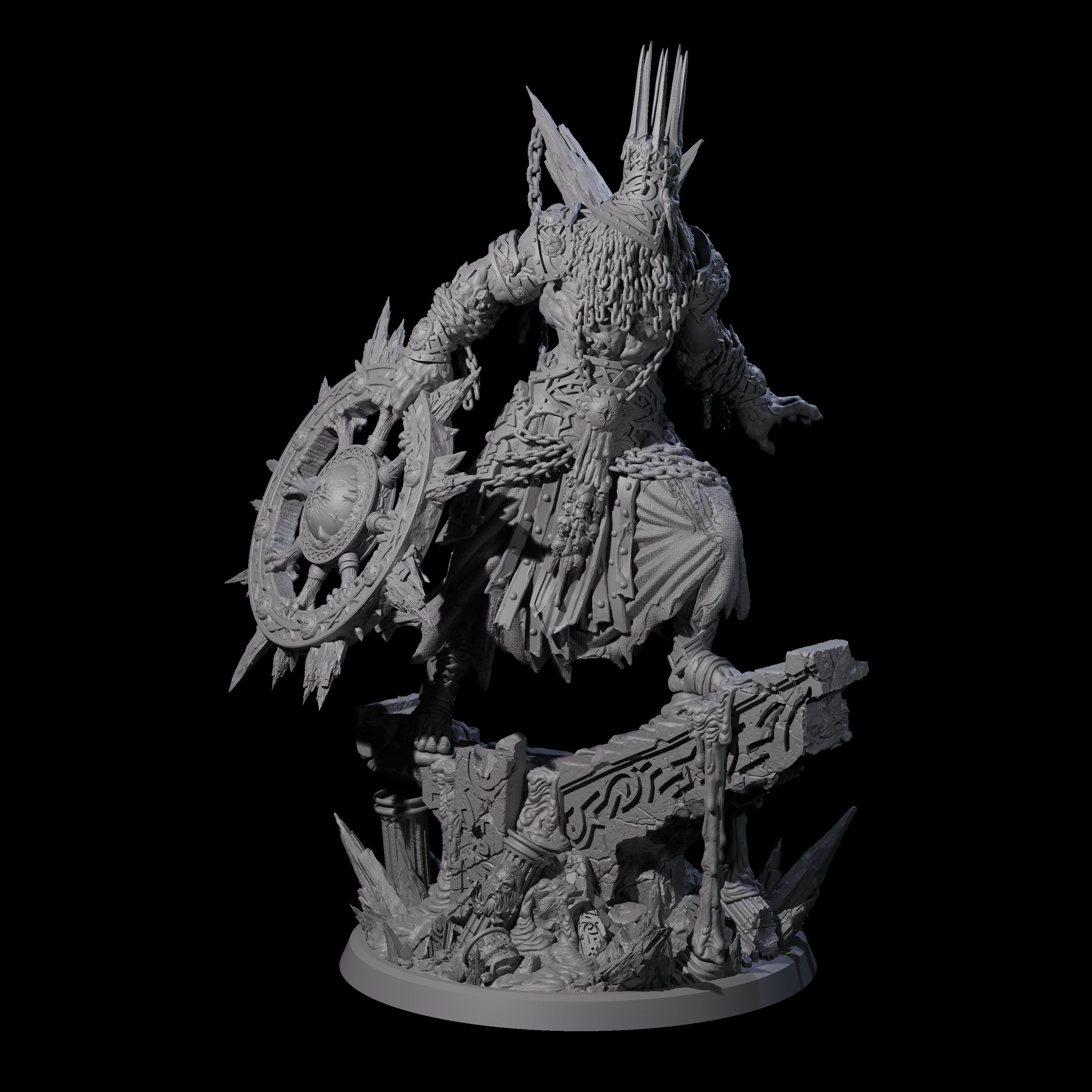Deep Sea Demon General Miniature for Dungeons and Dragons, Pathfinder or other TTRPGs