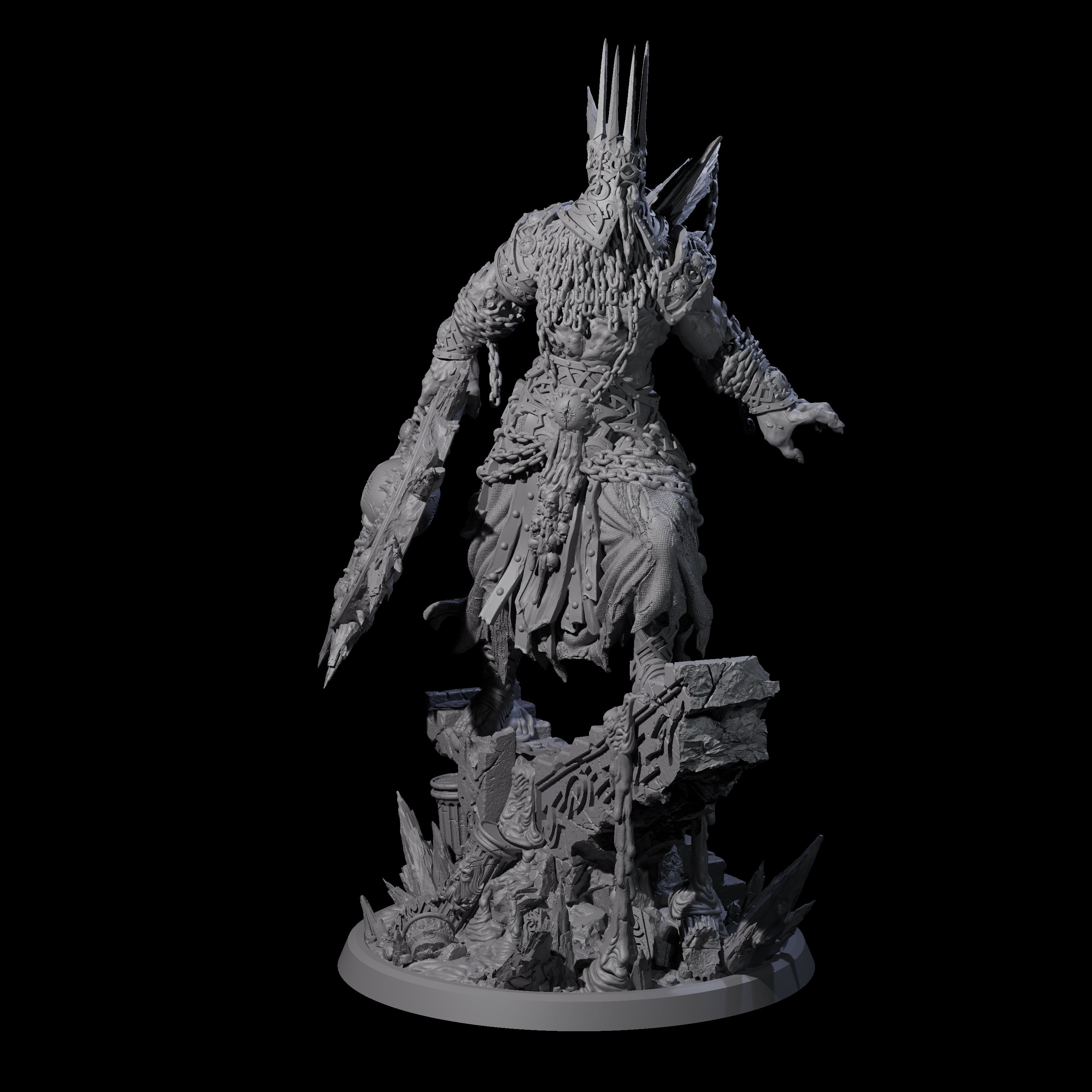 Deep Sea Demon General Miniature for Dungeons and Dragons, Pathfinder or other TTRPGs