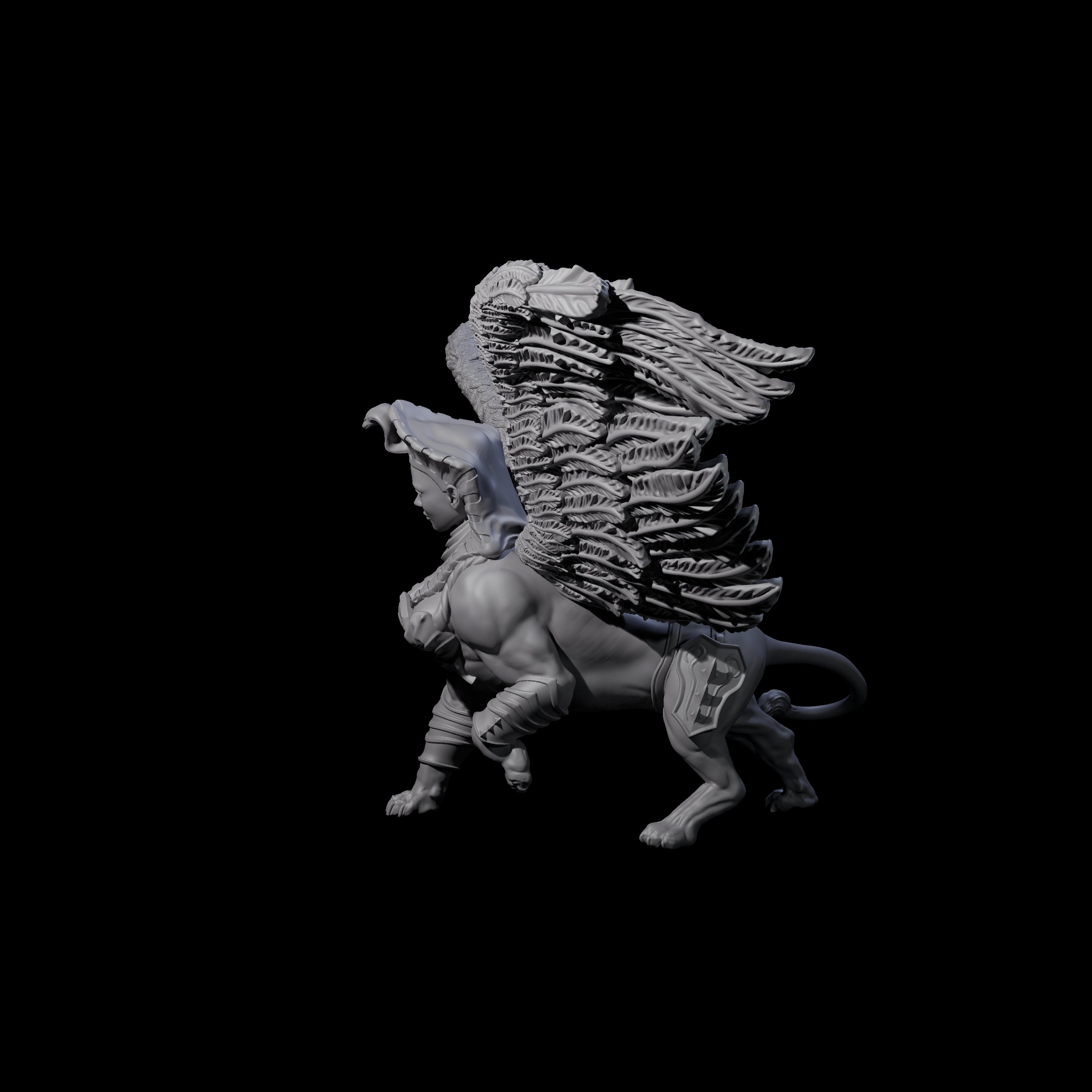Deep Thinking Sphinx Miniature for Dungeons and Dragons, Pathfinder or other TTRPGs