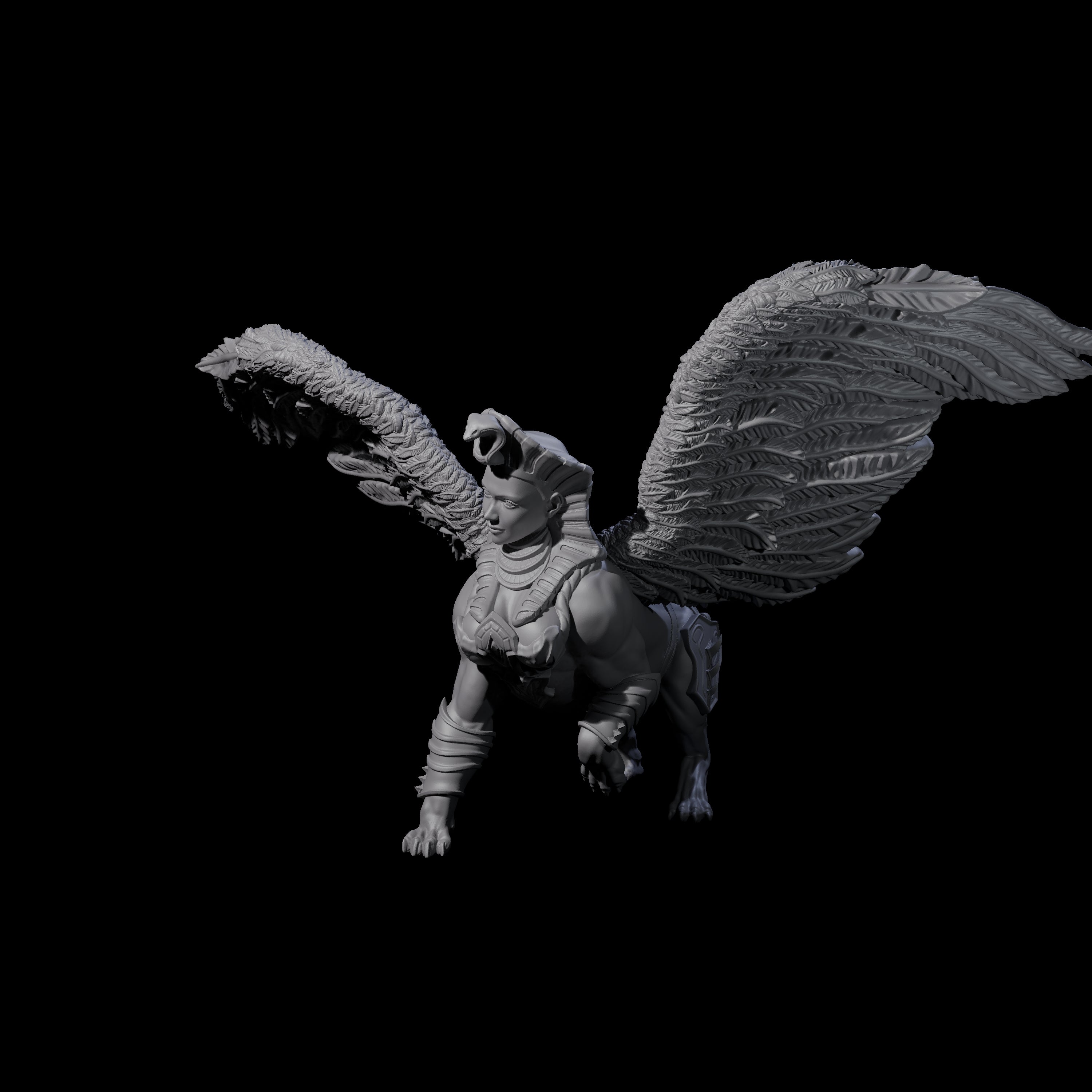 Deep Thinking Sphinx Miniature for Dungeons and Dragons, Pathfinder or other TTRPGs