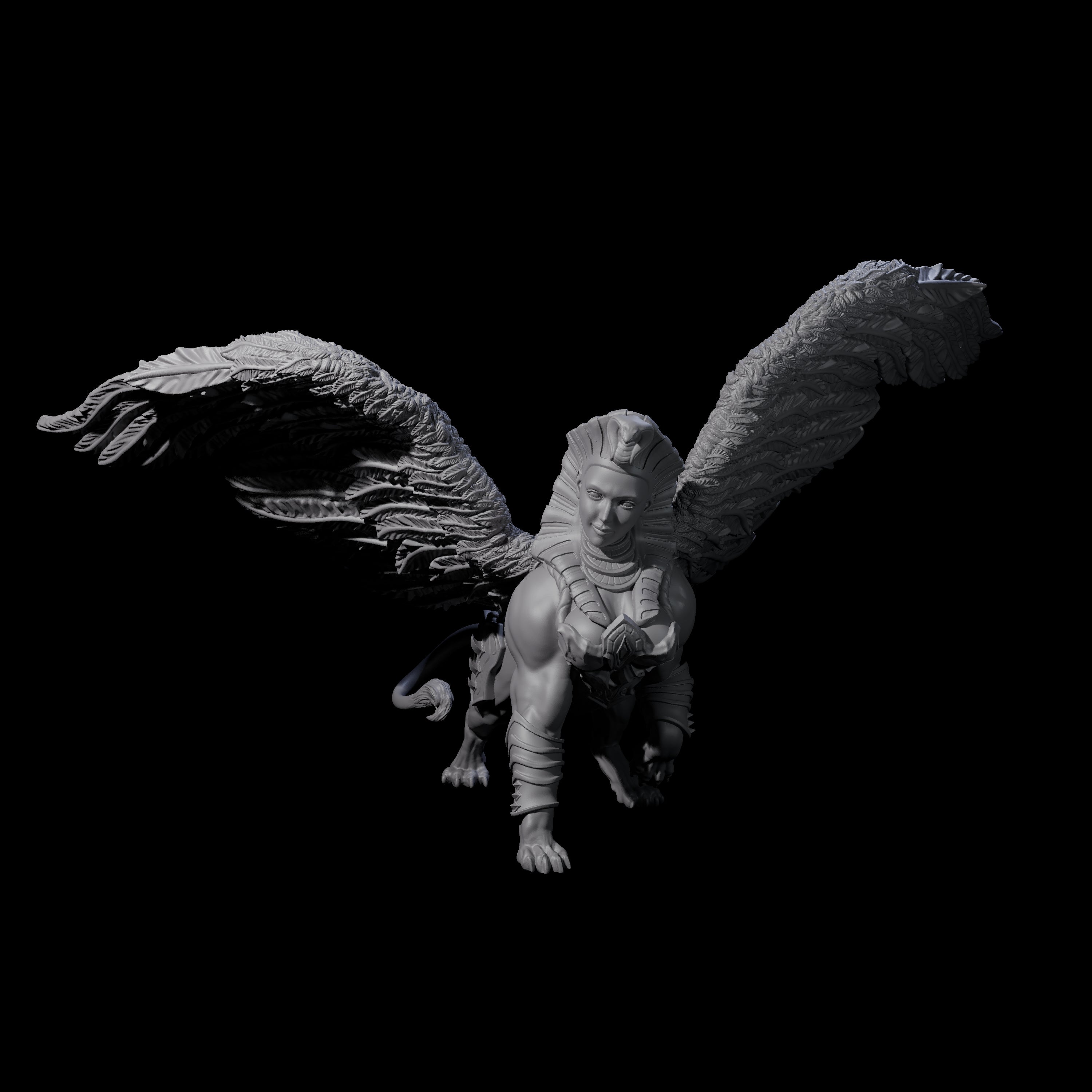 Deep Thinking Sphinx Miniature for Dungeons and Dragons, Pathfinder or other TTRPGs