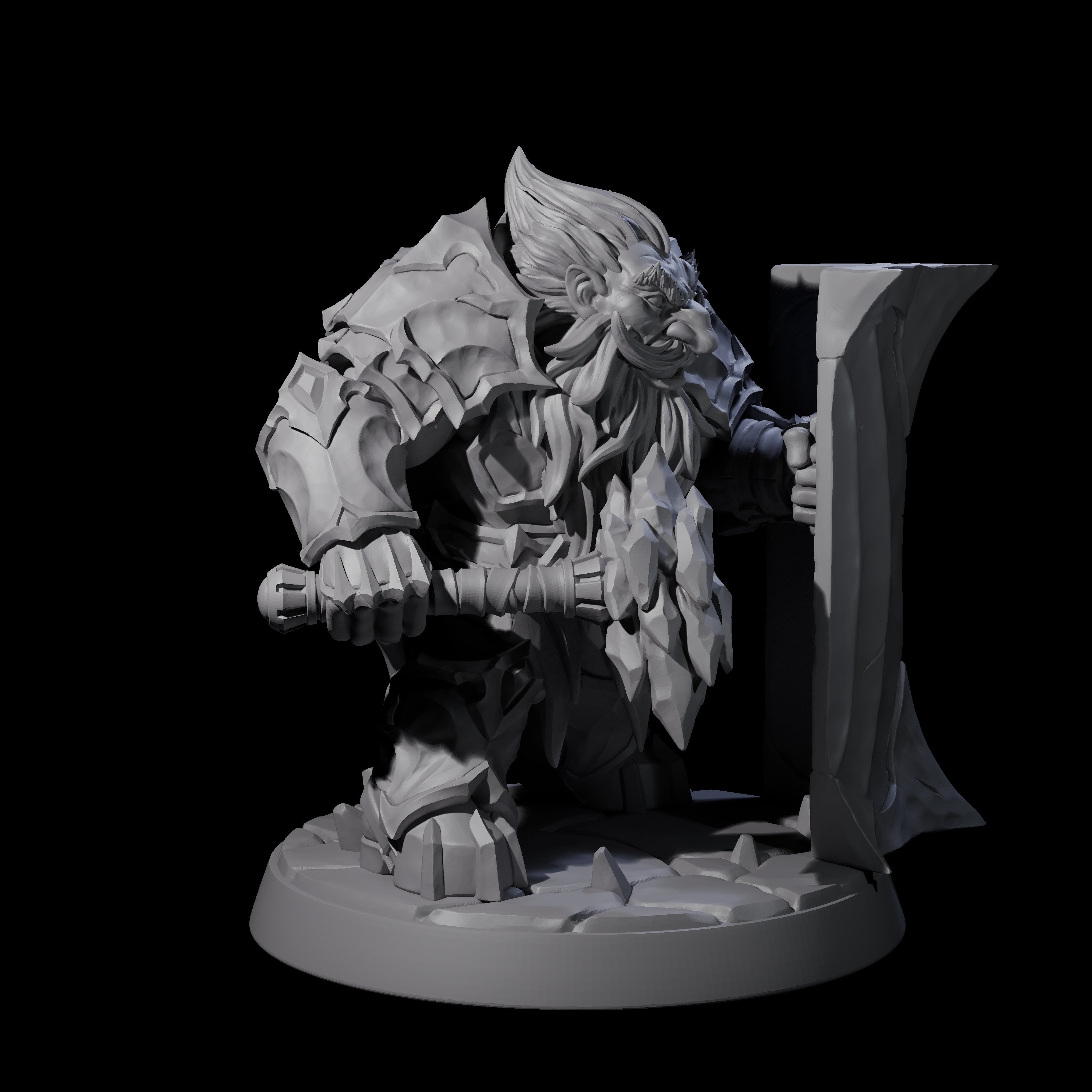 Deepcrust Dwarf A Miniature for Dungeons and Dragons, Pathfinder or other TTRPGs