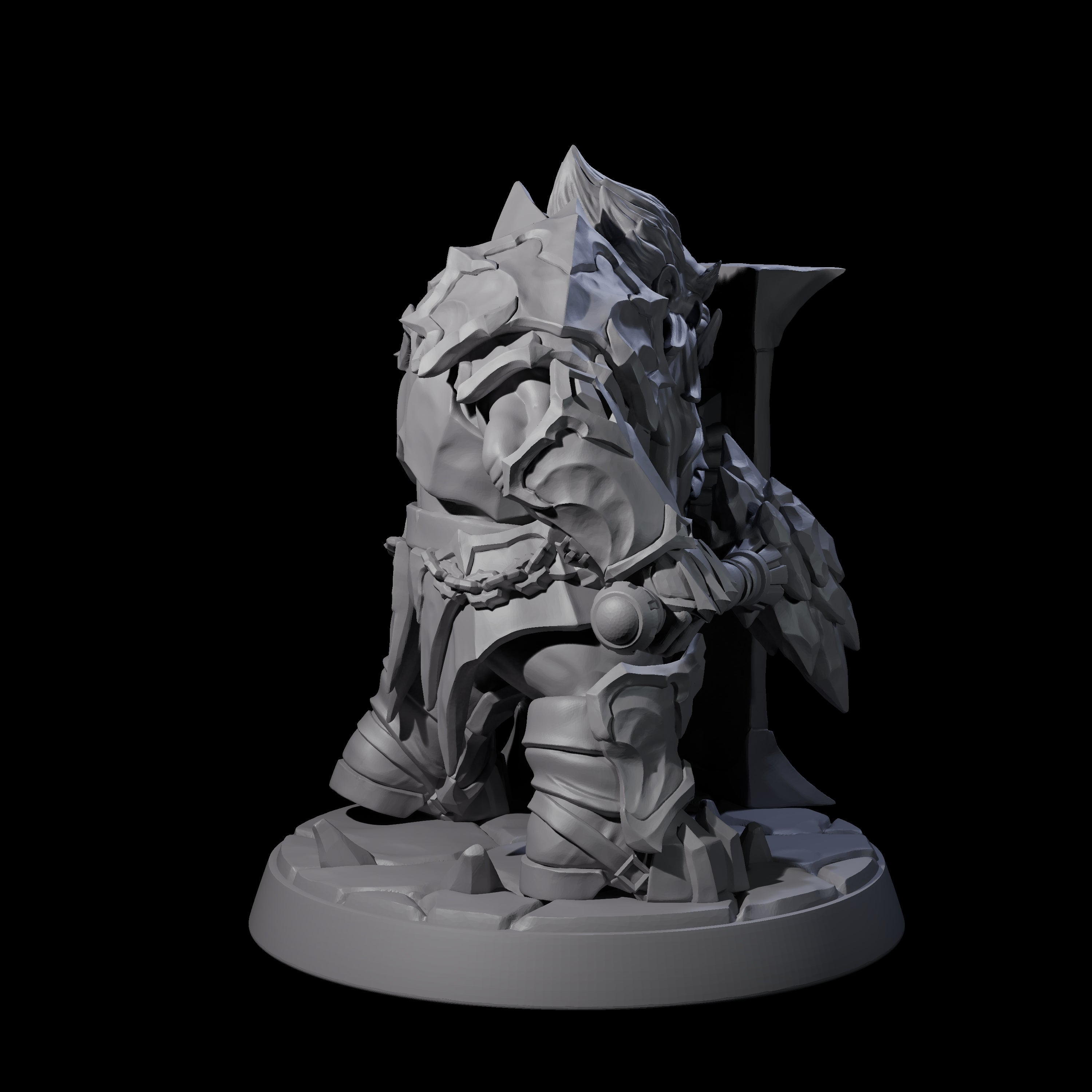 Deepcrust Dwarf A Miniature for Dungeons and Dragons, Pathfinder or other TTRPGs