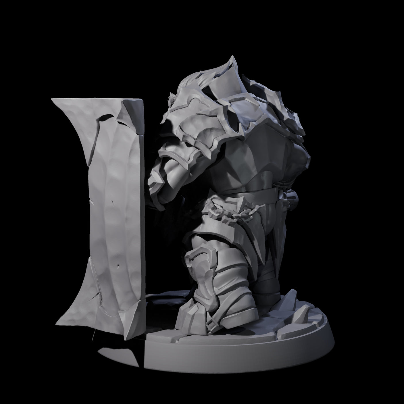 Deepcrust Dwarf A Miniature for Dungeons and Dragons, Pathfinder or other TTRPGs