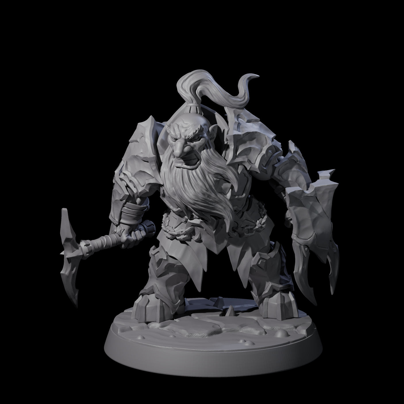 Deepcrust Dwarf C Miniature for Dungeons and Dragons, Pathfinder or other TTRPGs