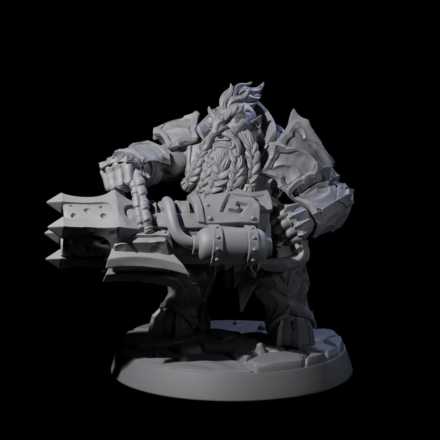 Deepcrust Dwarf D Miniature for Dungeons and Dragons, Pathfinder or other TTRPGs