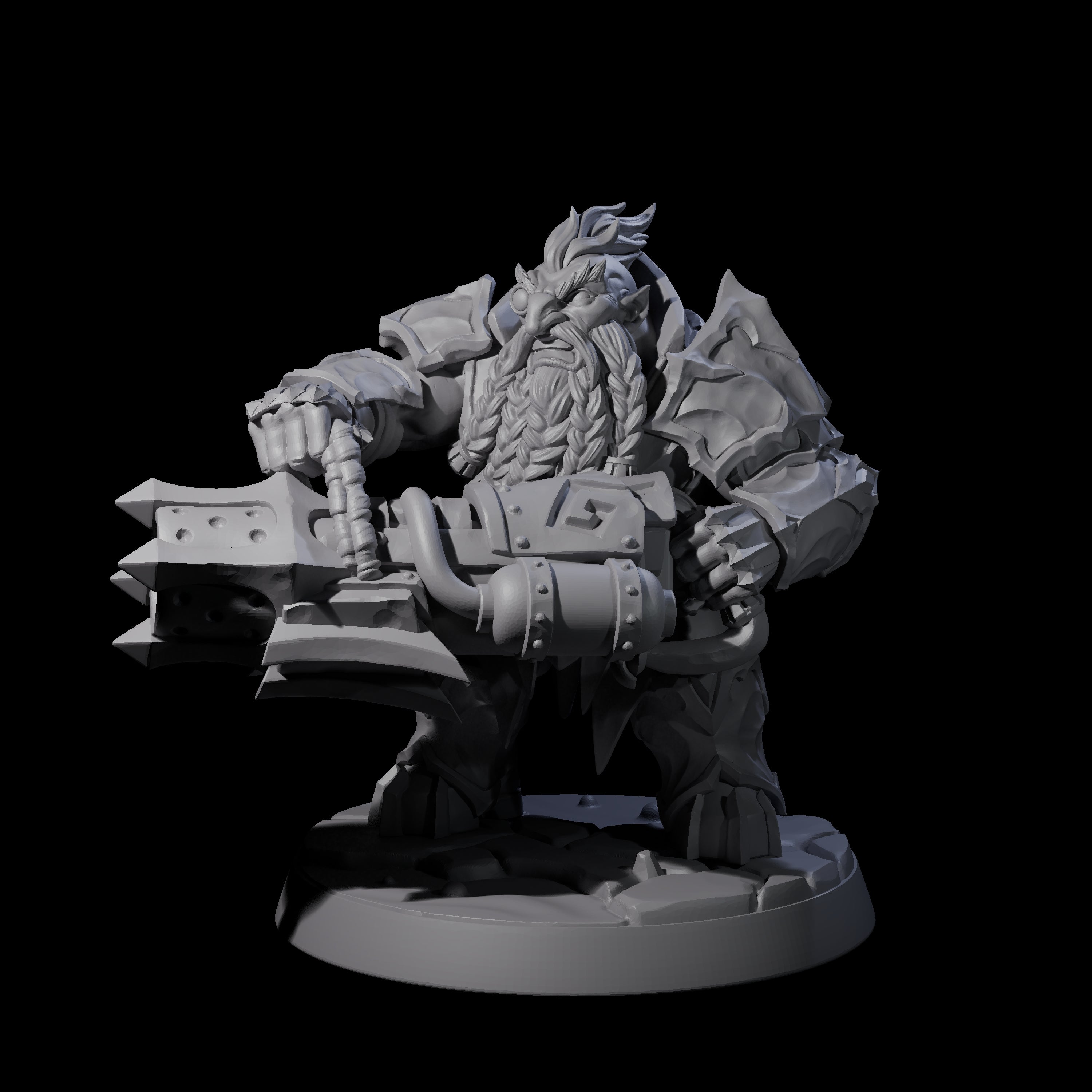 Deepcrust Dwarf D Miniature for Dungeons and Dragons, Pathfinder or other TTRPGs