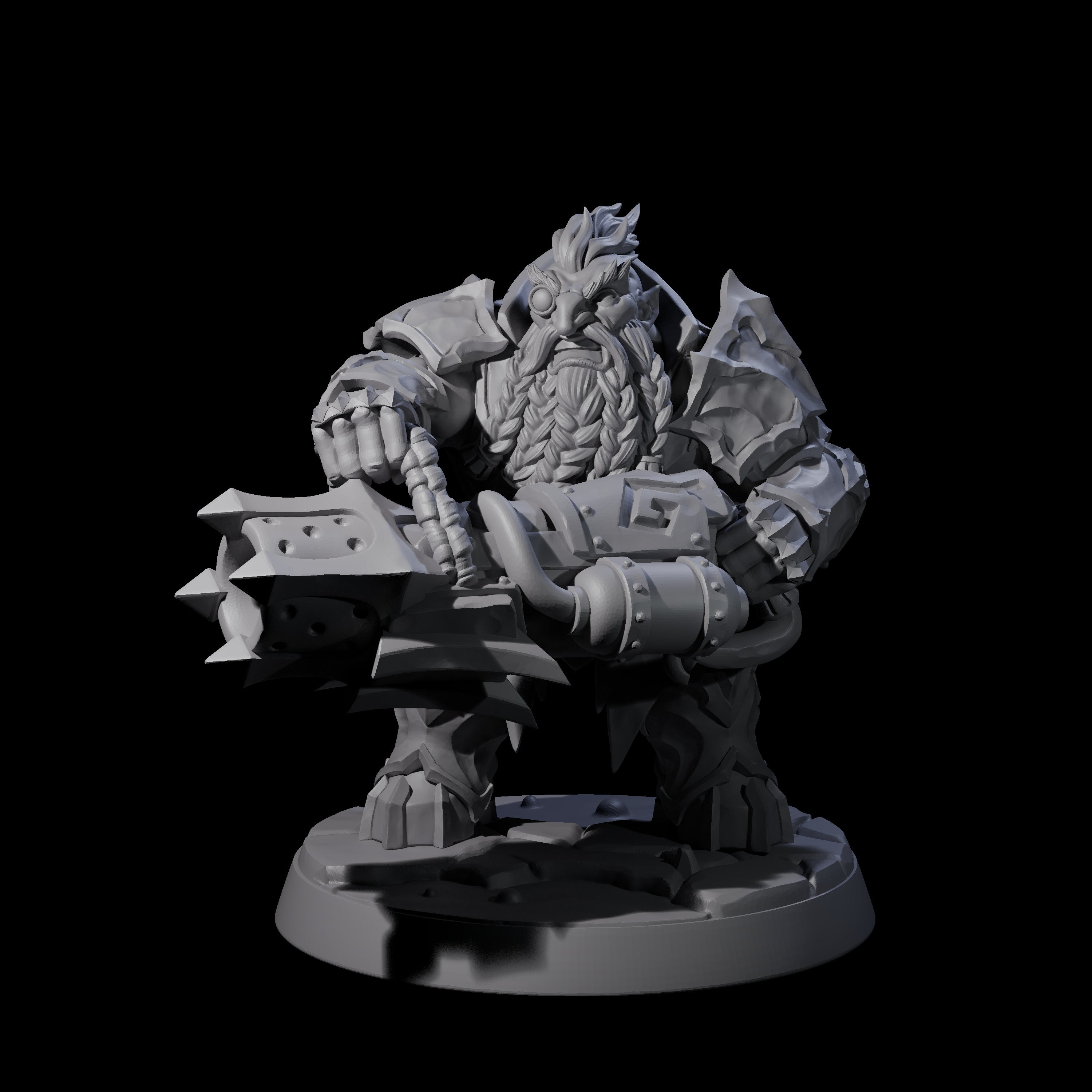 Deepcrust Dwarf D Miniature for Dungeons and Dragons, Pathfinder or other TTRPGs