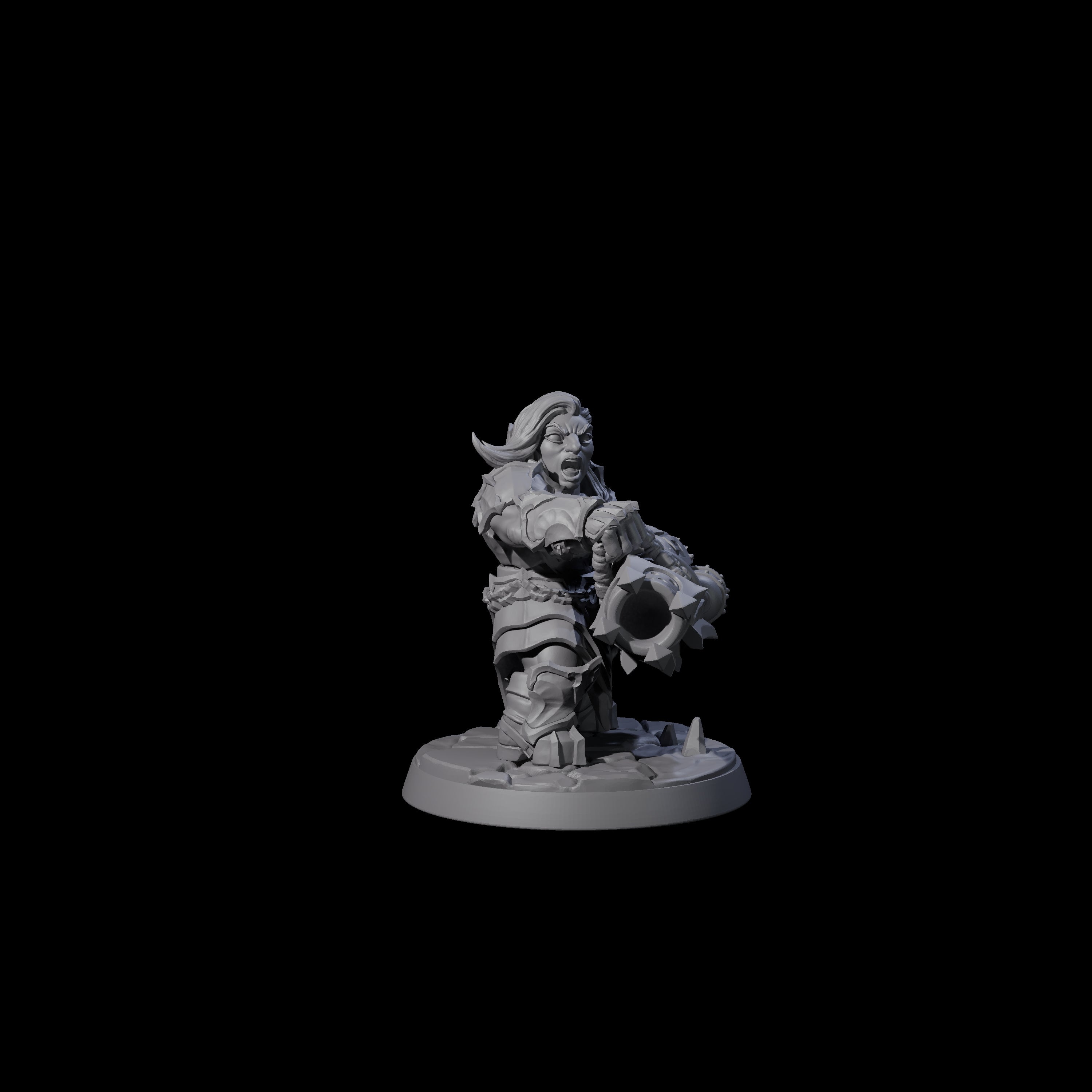 Deepcrust Dwarf F Miniature for Dungeons and Dragons, Pathfinder or other TTRPGs