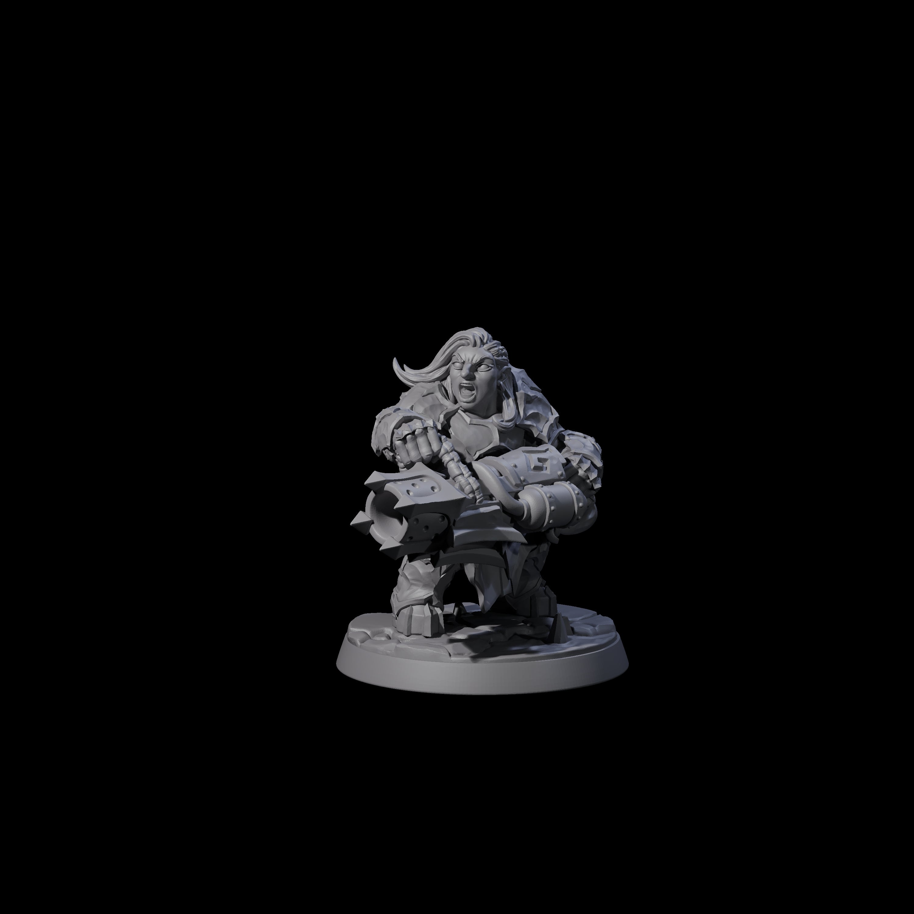 Deepcrust Dwarf F Miniature for Dungeons and Dragons, Pathfinder or other TTRPGs