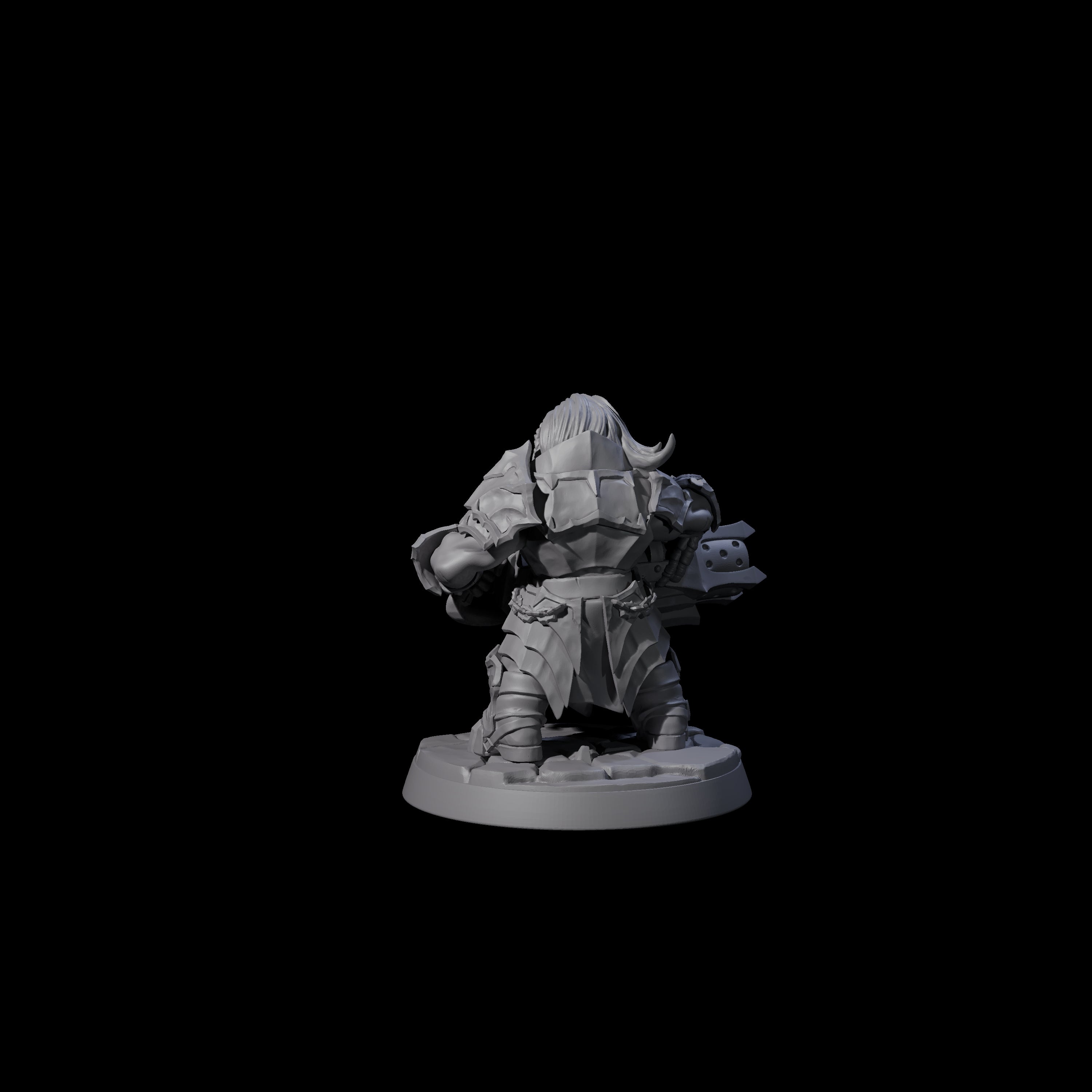 Deepcrust Dwarf F Miniature for Dungeons and Dragons, Pathfinder or other TTRPGs