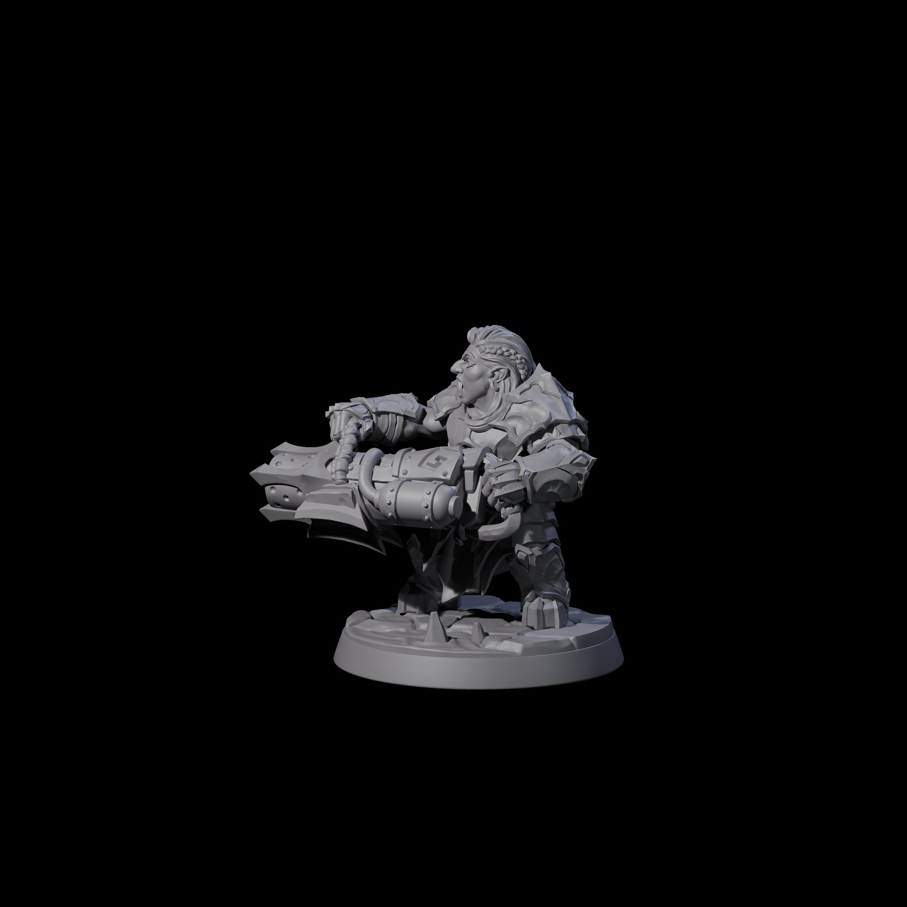 Deepcrust Dwarf F Miniature for Dungeons and Dragons, Pathfinder or other TTRPGs
