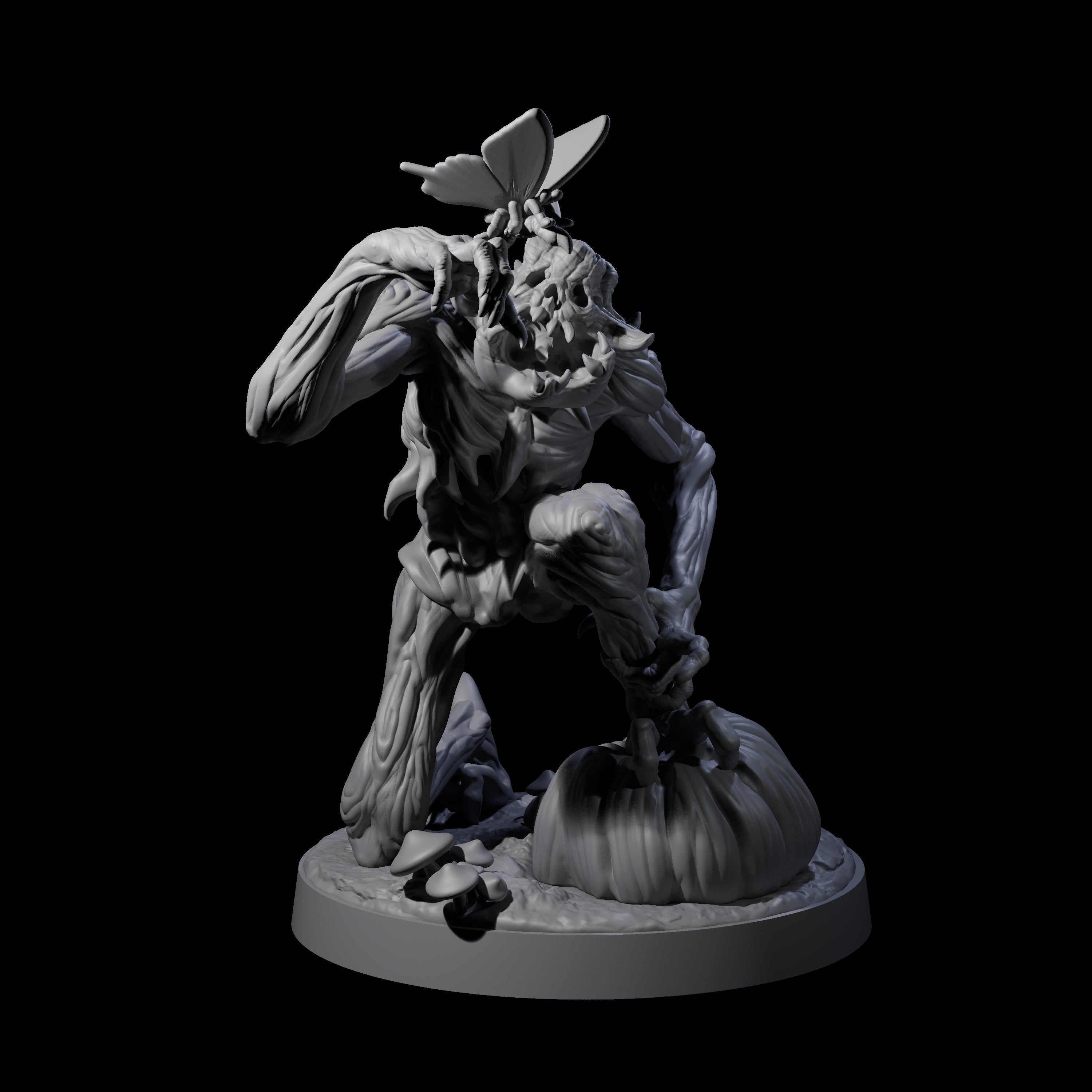 Deformed Living Pumpkin Man Miniature for Dungeons and Dragons, Pathfinder or other TTRPGs
