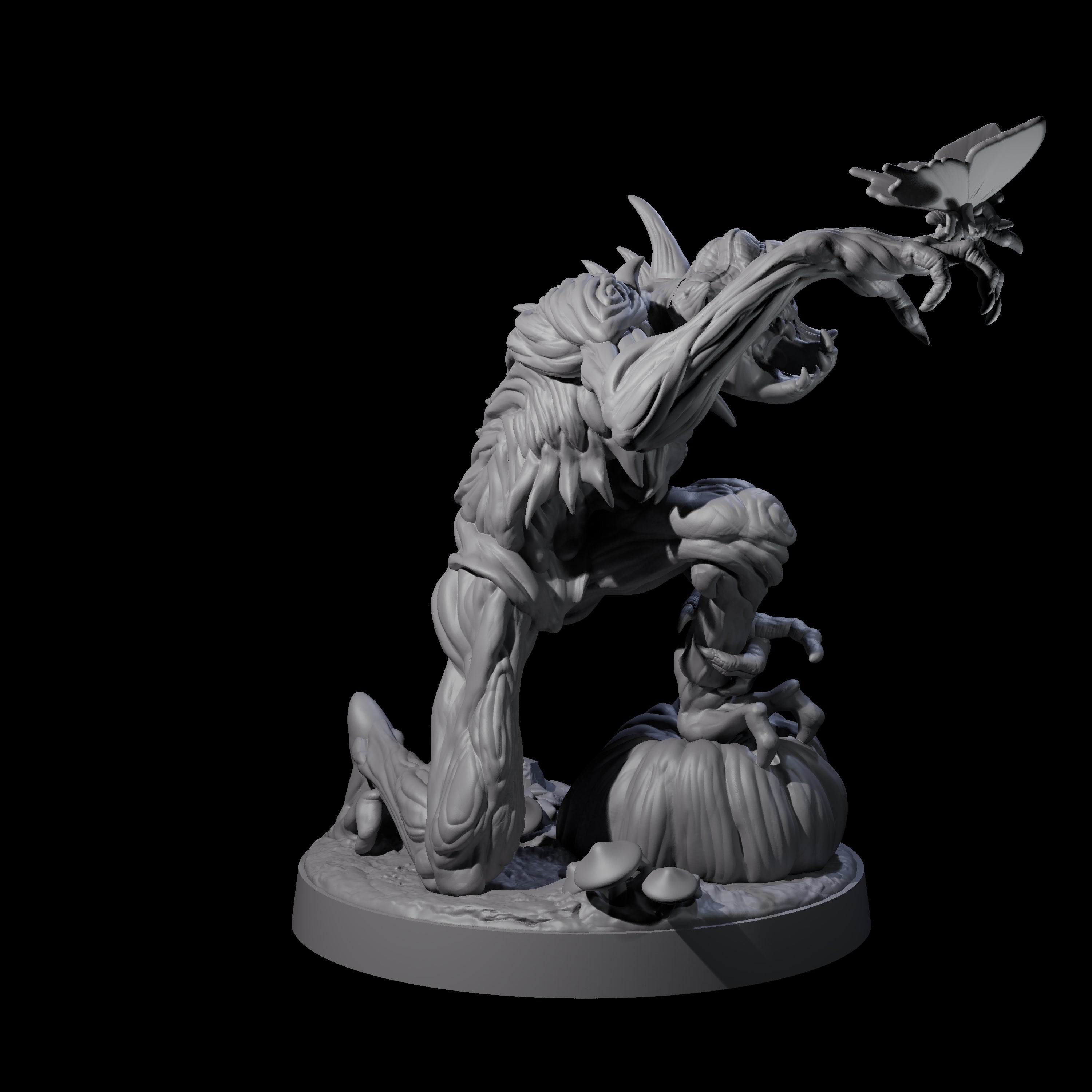 Deformed Living Pumpkin Man Miniature for Dungeons and Dragons, Pathfinder or other TTRPGs