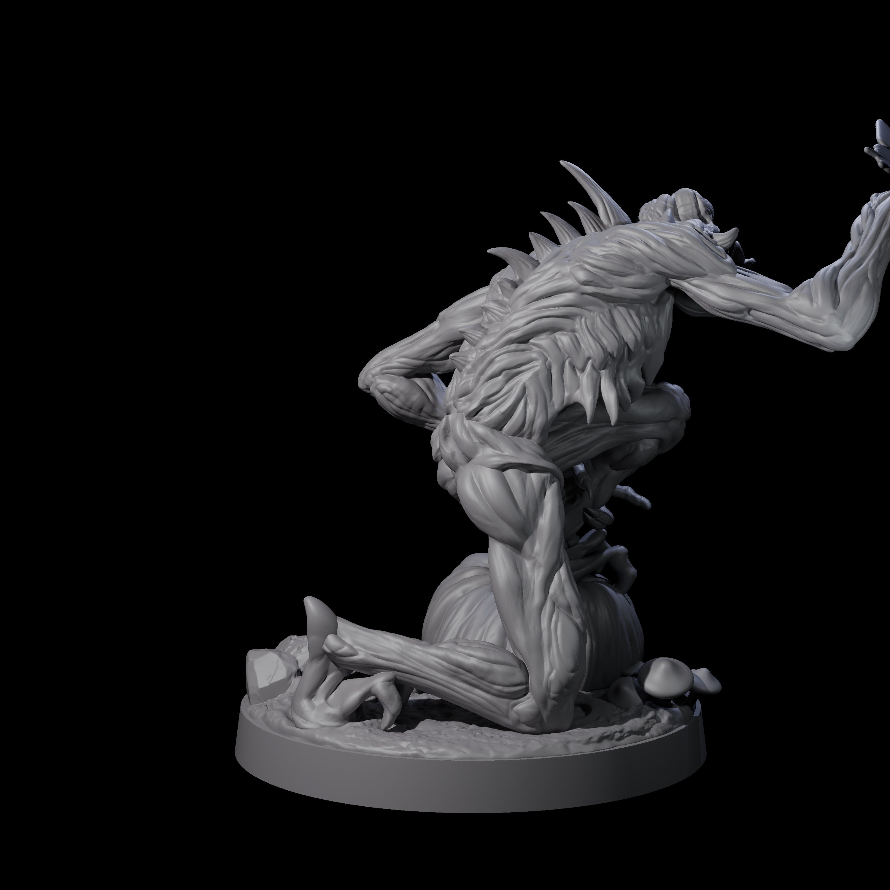 Deformed Living Pumpkin Man Miniature for Dungeons and Dragons, Pathfinder or other TTRPGs