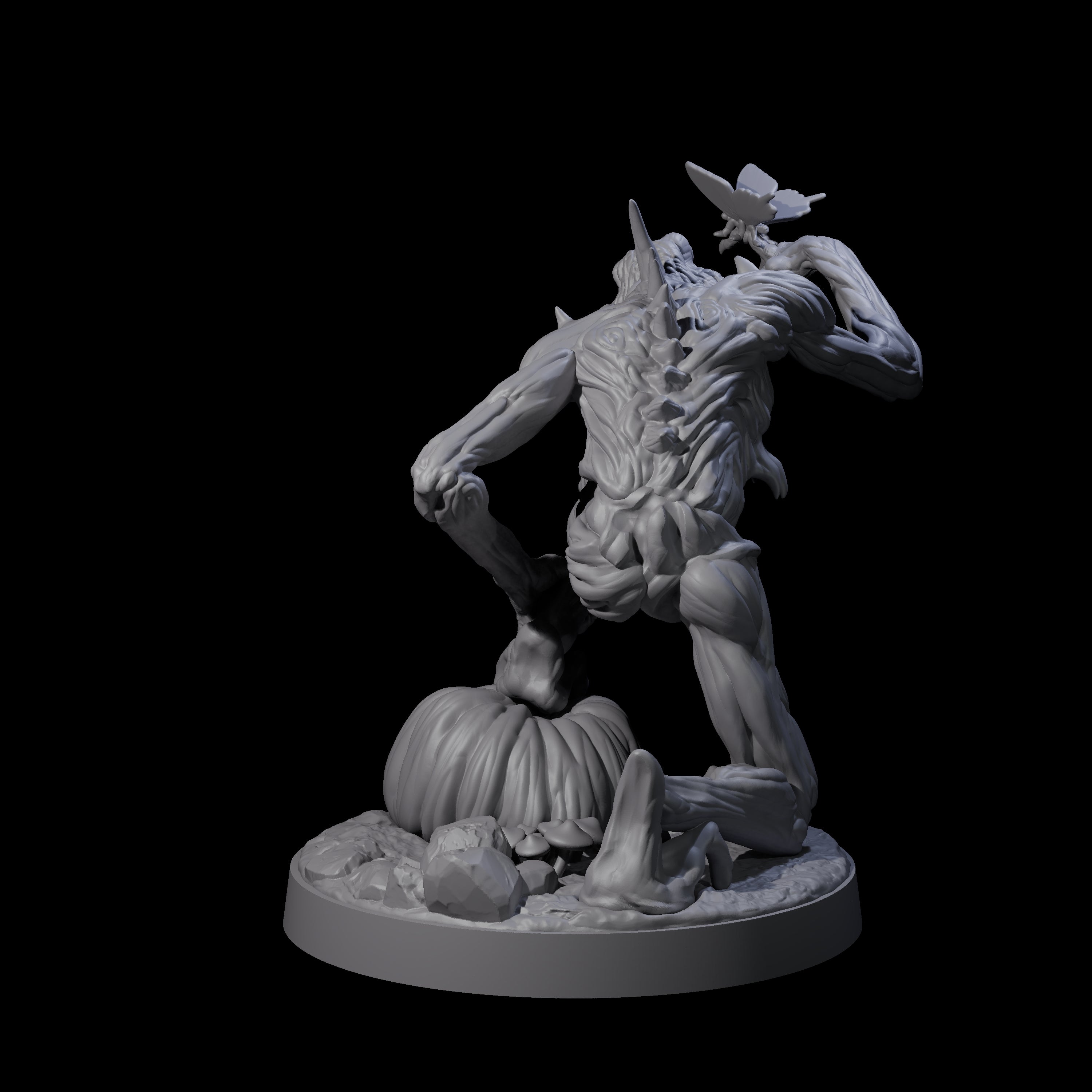 Deformed Living Pumpkin Man Miniature for Dungeons and Dragons, Pathfinder or other TTRPGs