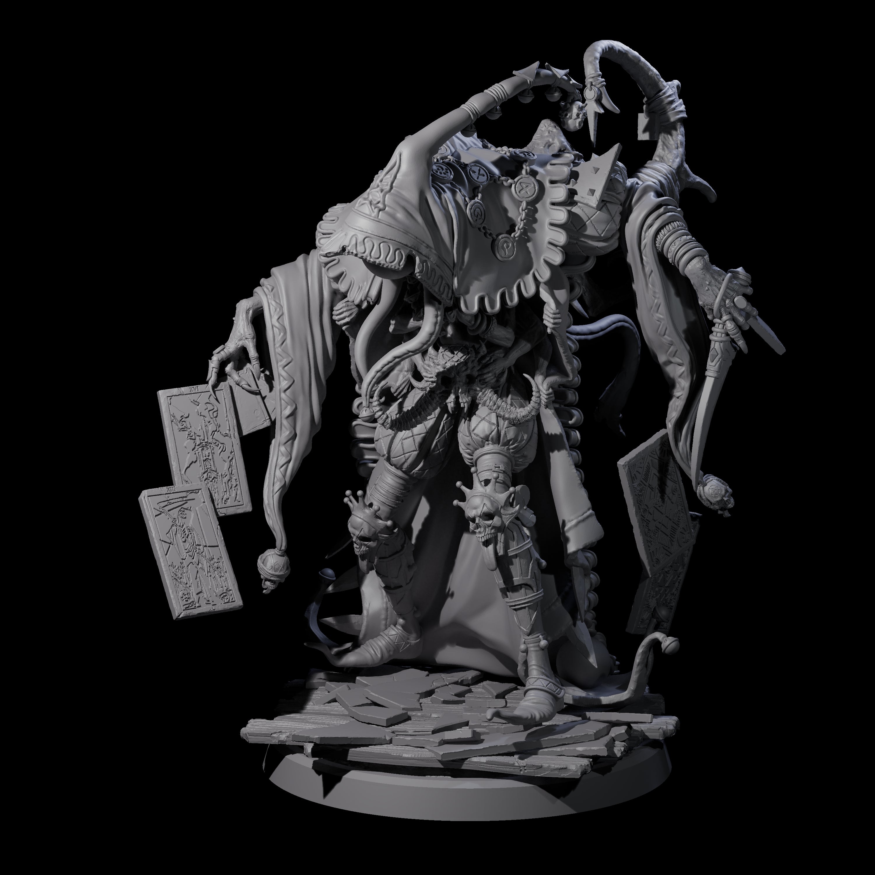 Deformed Mind Flayer Arcanist A Miniature for Dungeons and Dragons, Pathfinder or other TTRPGs