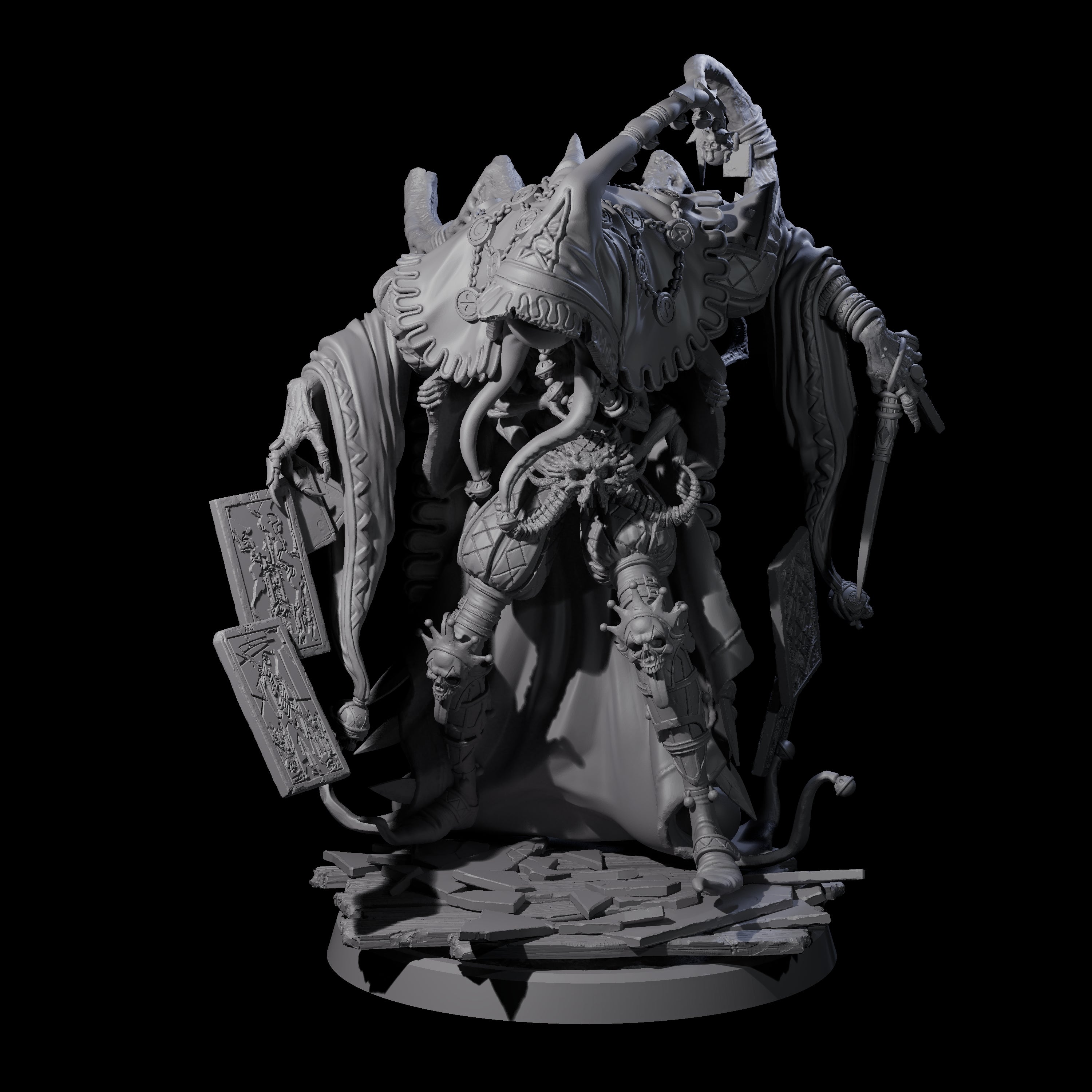 Deformed Mind Flayer Arcanist A Miniature for Dungeons and Dragons, Pathfinder or other TTRPGs