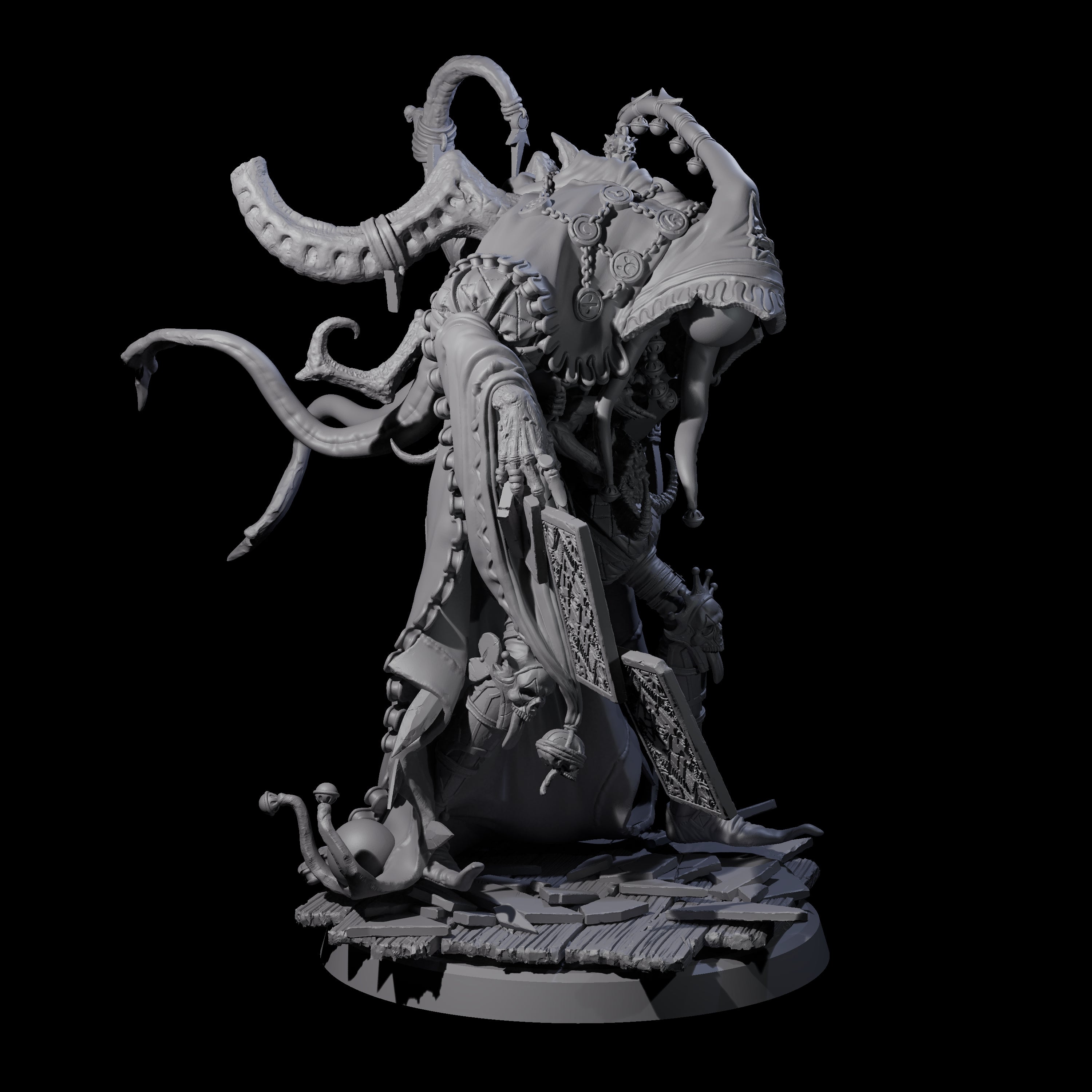 Deformed Mind Flayer Arcanist A Miniature for Dungeons and Dragons, Pathfinder or other TTRPGs