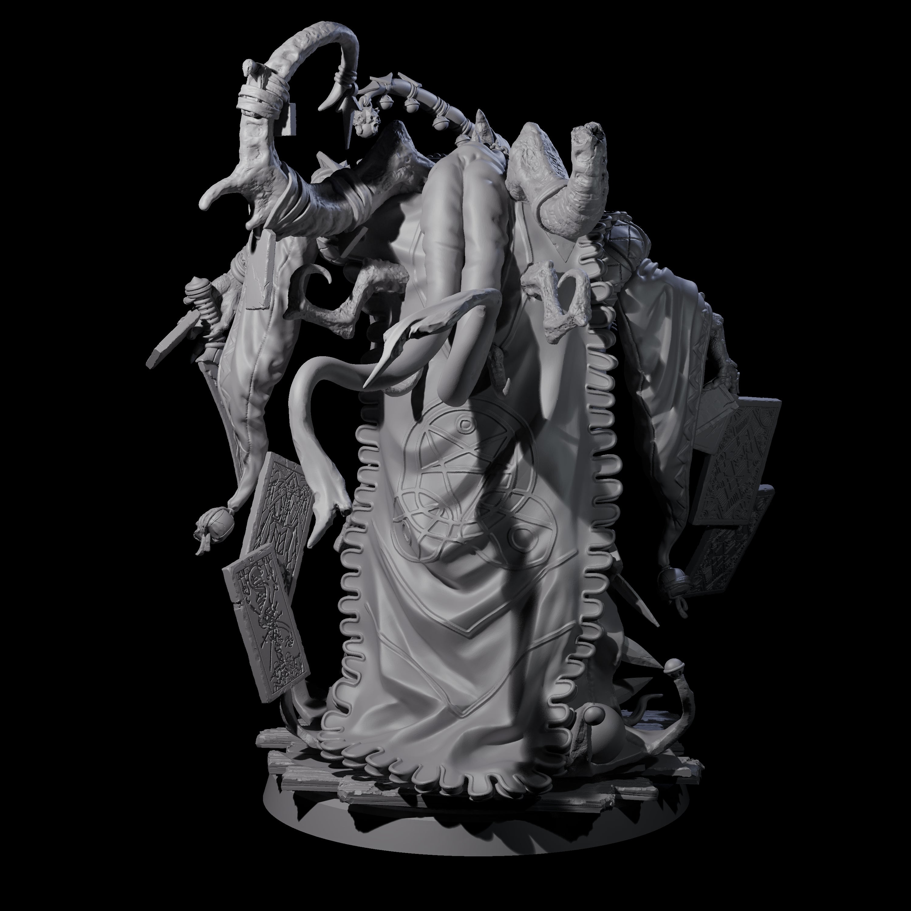Deformed Mind Flayer Arcanist A Miniature for Dungeons and Dragons, Pathfinder or other TTRPGs