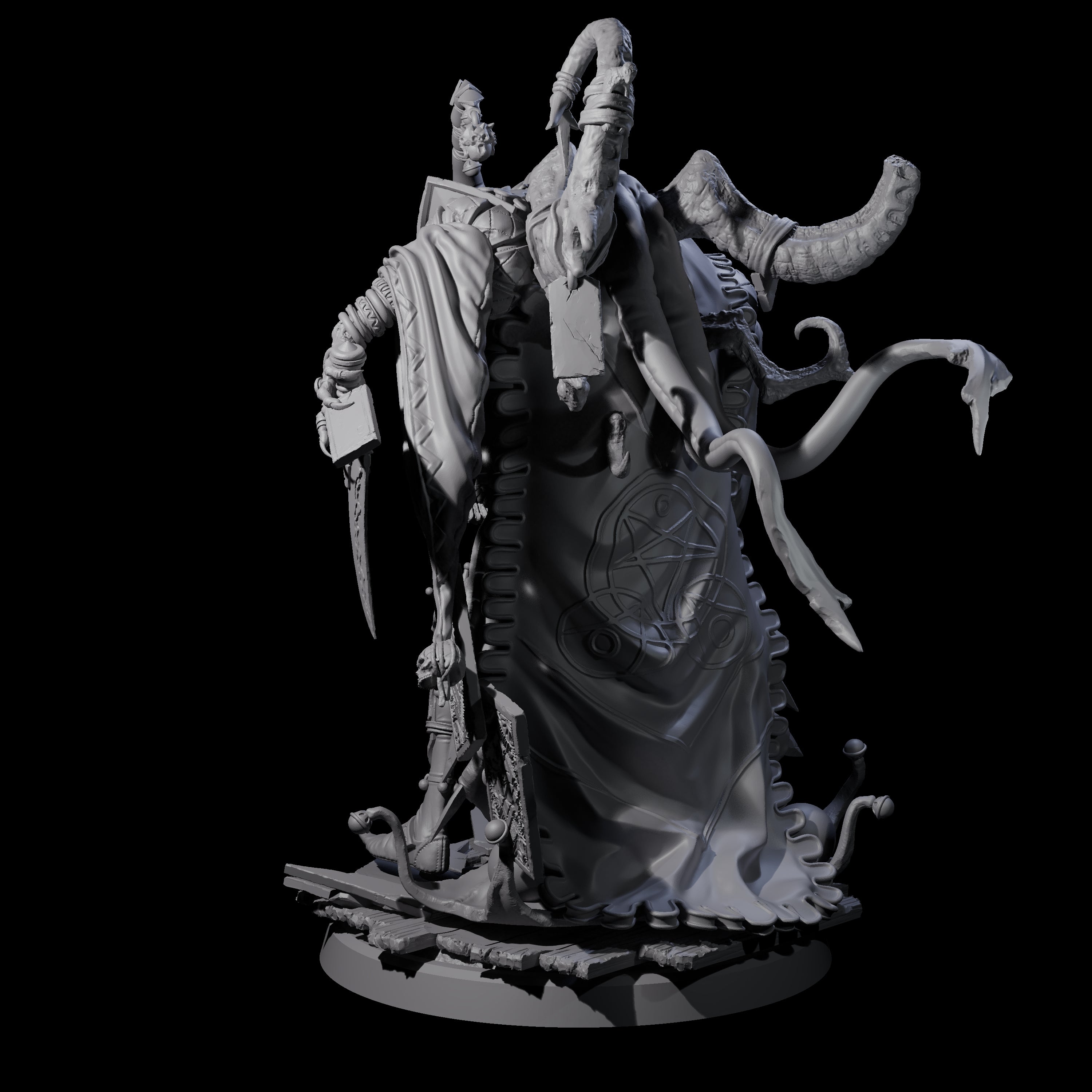 Deformed Mind Flayer Arcanist A Miniature for Dungeons and Dragons, Pathfinder or other TTRPGs