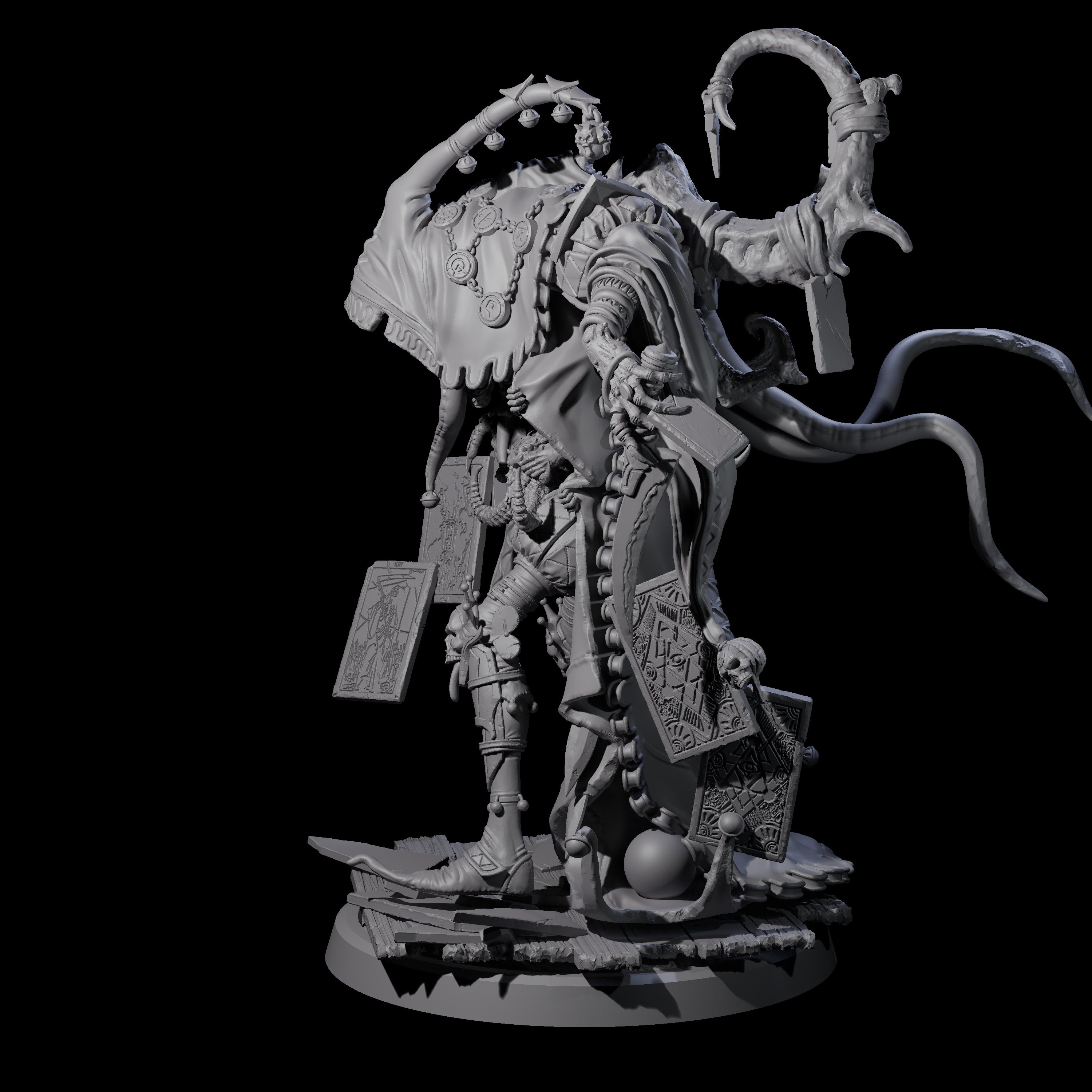 Deformed Mind Flayer Arcanist A Miniature for Dungeons and Dragons, Pathfinder or other TTRPGs