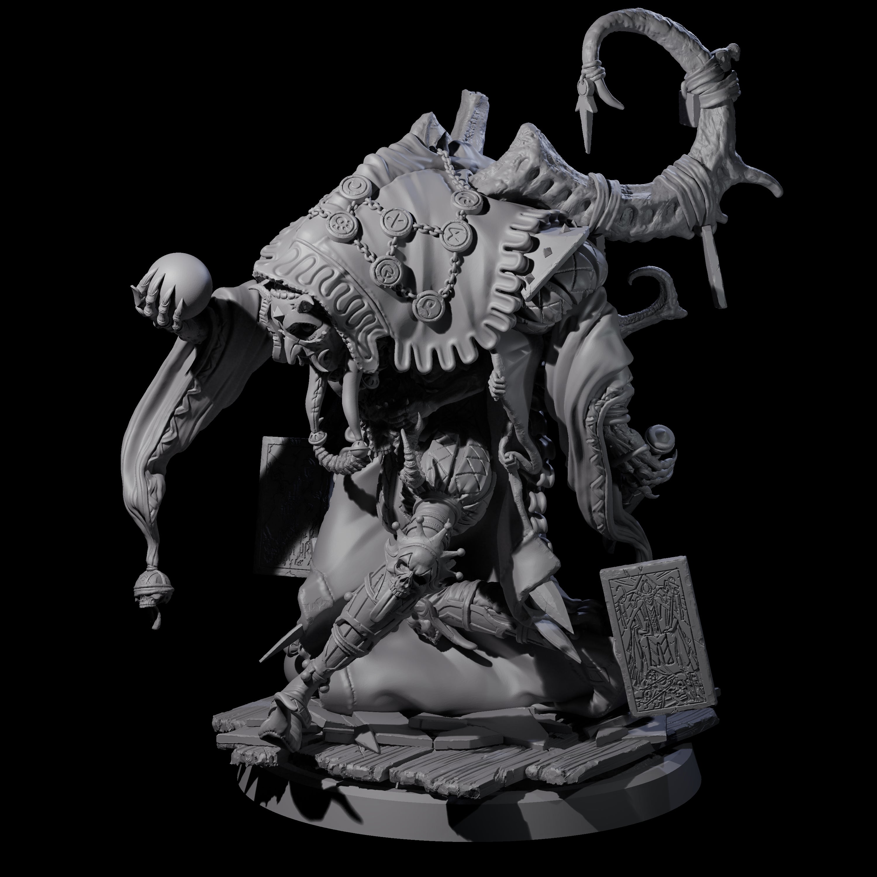 Deformed Mind Flayer Arcanist B Miniature for Dungeons and Dragons, Pathfinder or other TTRPGs